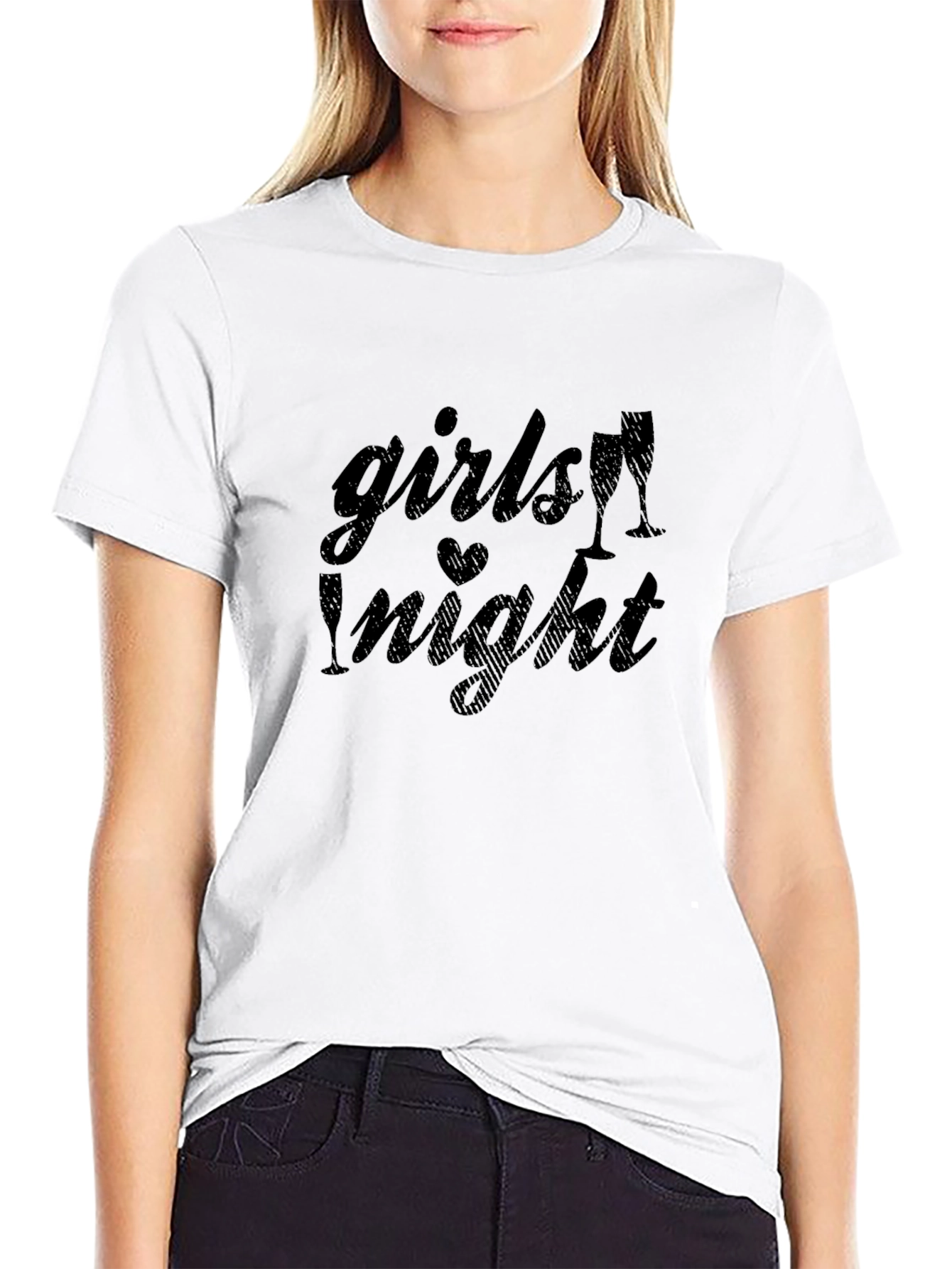 Girls Night Out Tee - Black Graphic T-Shirt