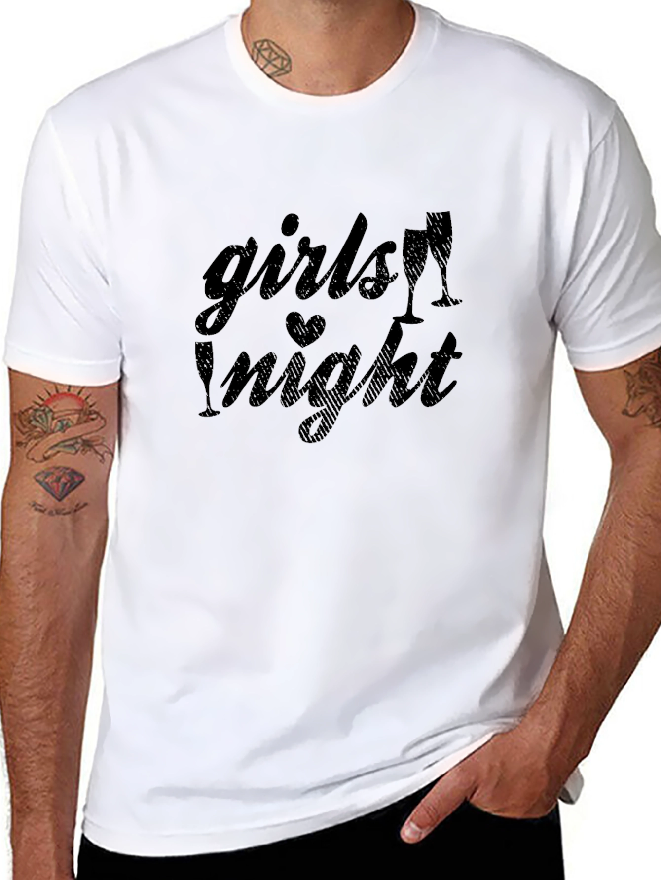 Girls Night Out Tee - Black Graphic T-Shirt