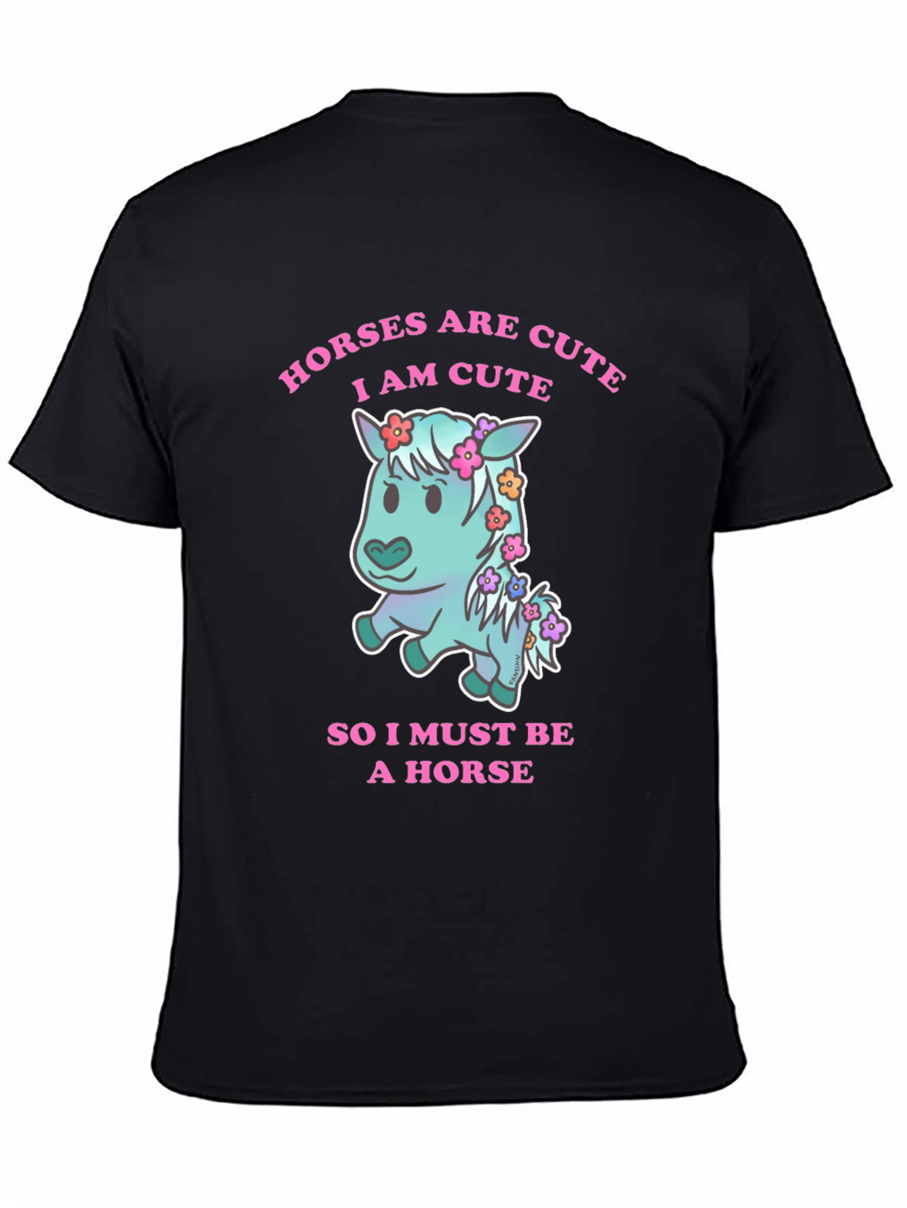 Cute Horse Graphic T-Shirt