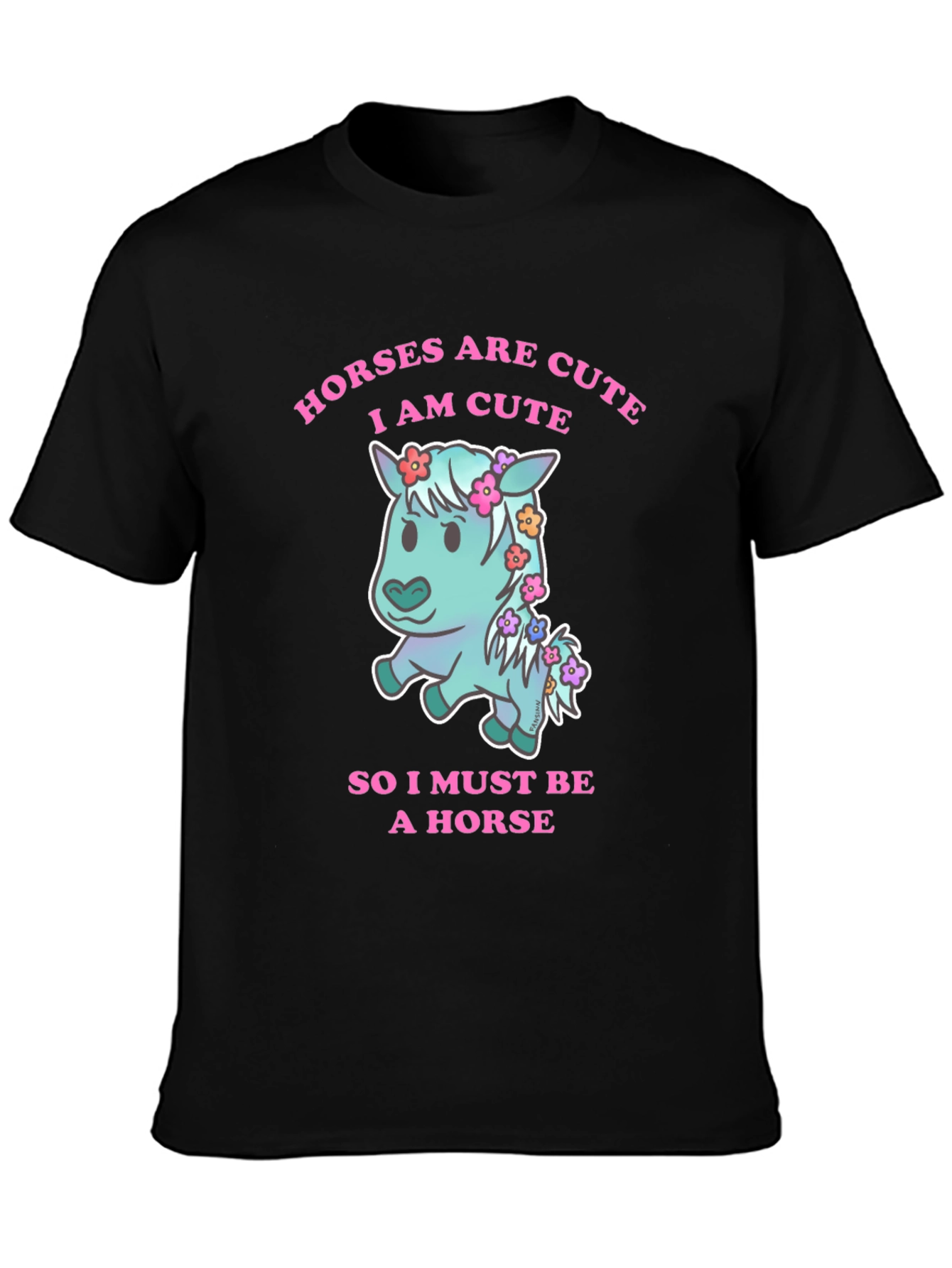 Cute Horse Graphic T-Shirt