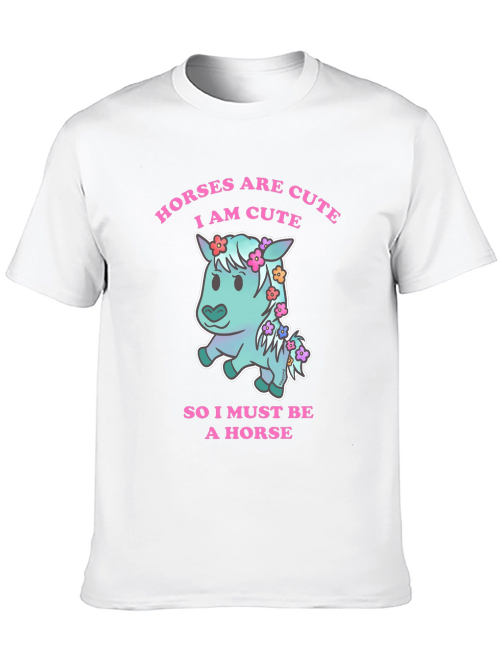 Cute Horse Graphic T-Shirt