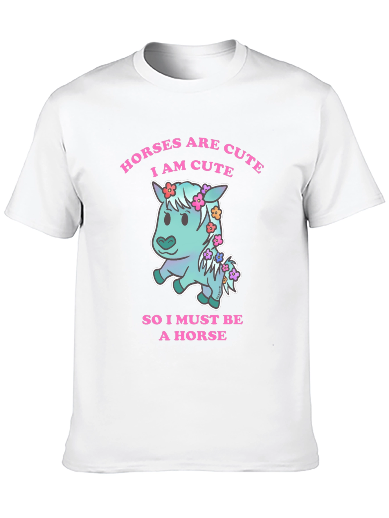 Cute Horse Graphic T-Shirt