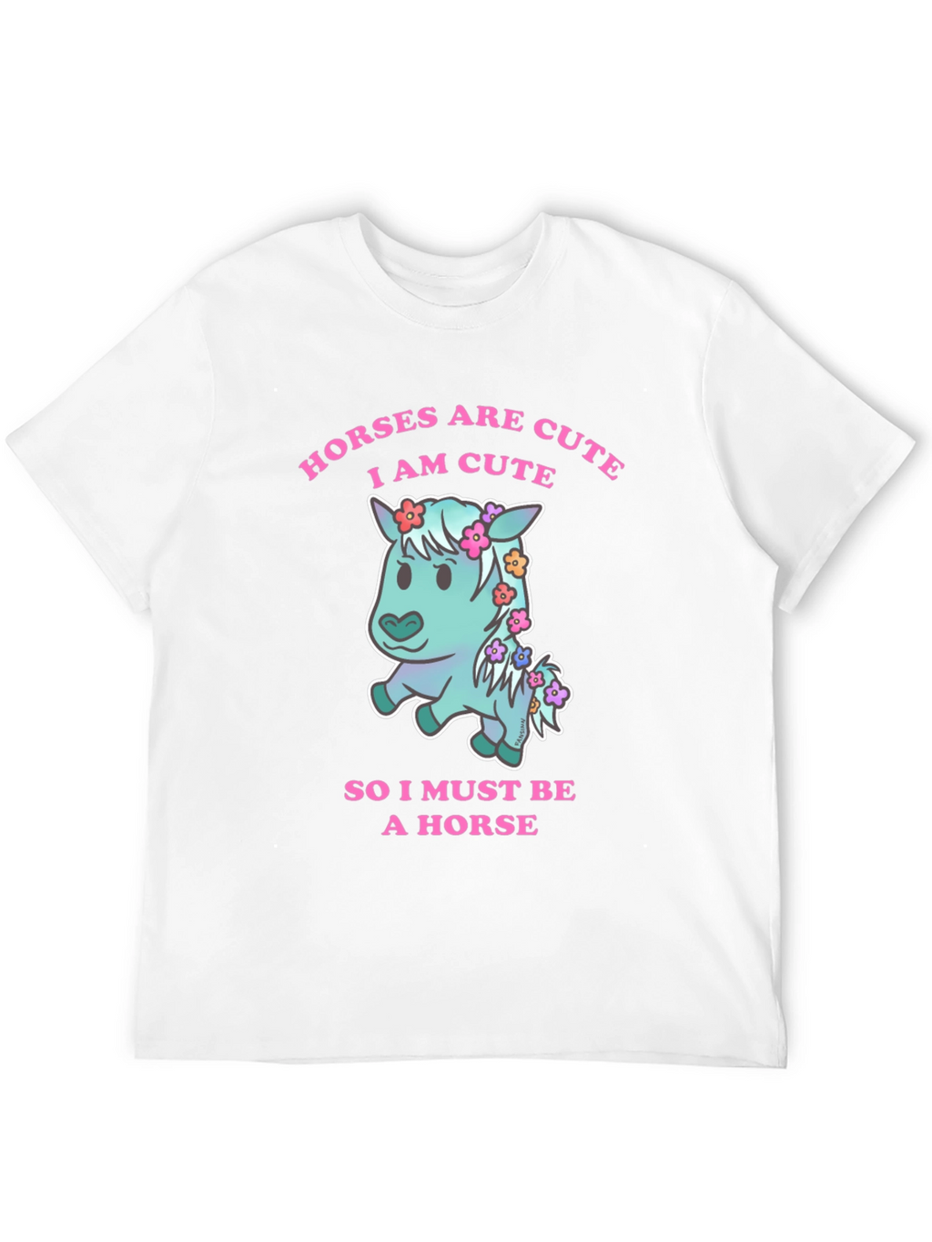 Cute Horse Graphic T-Shirt