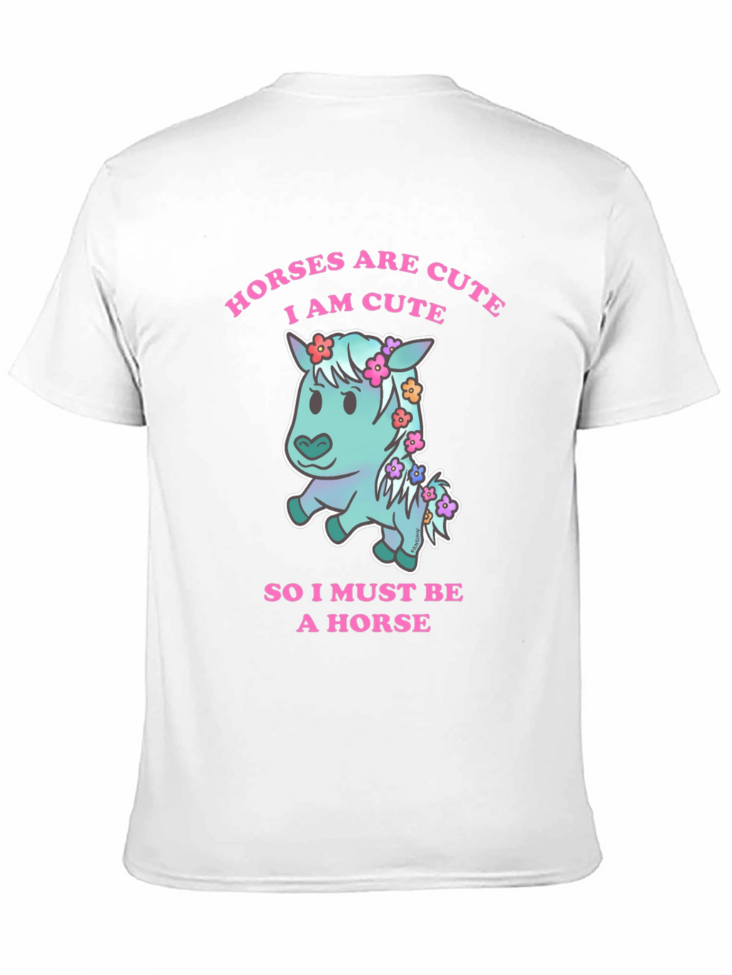 Cute Horse Graphic T-Shirt
