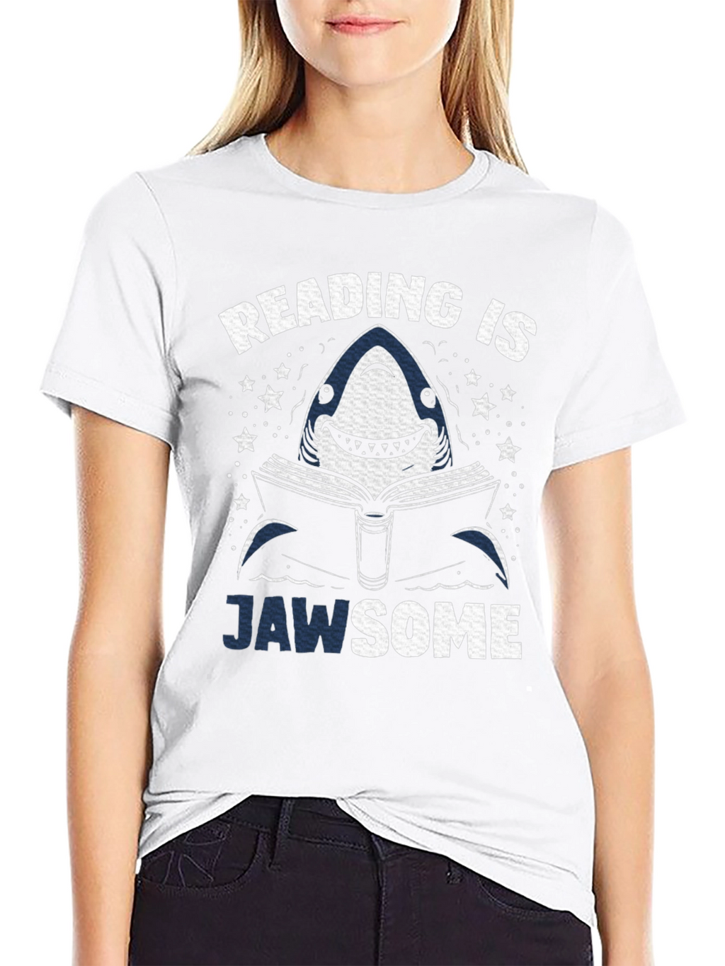 Reading is Jawsome Shark Graphic Tee