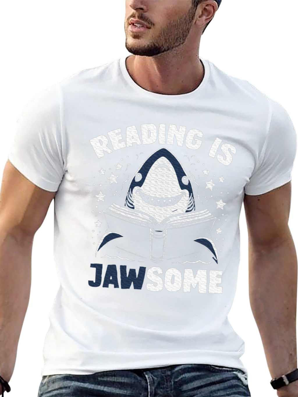 Reading is Jawsome Shark Graphic Tee