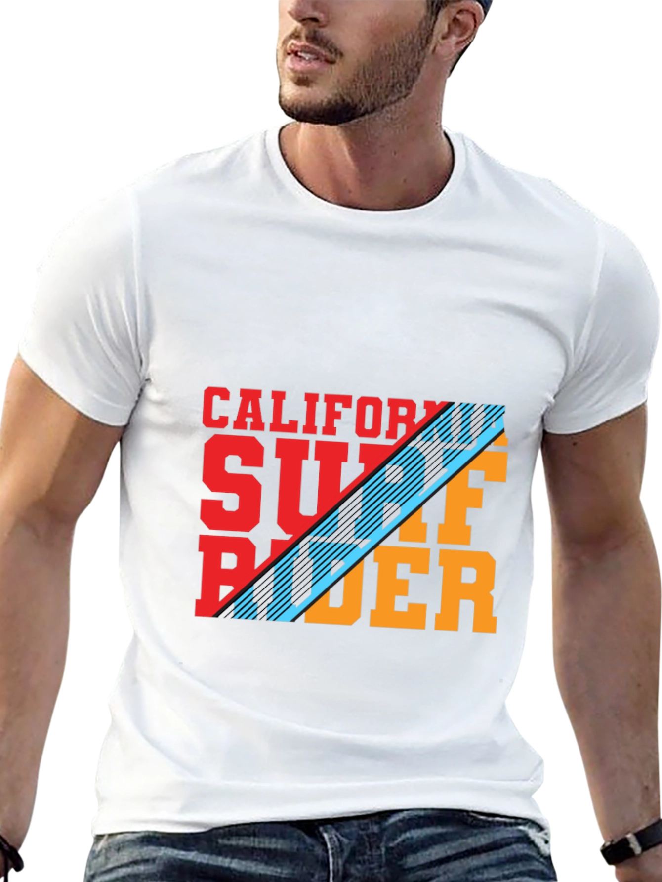 California Surf Rider Graphic Tee - Trendy Casual Style