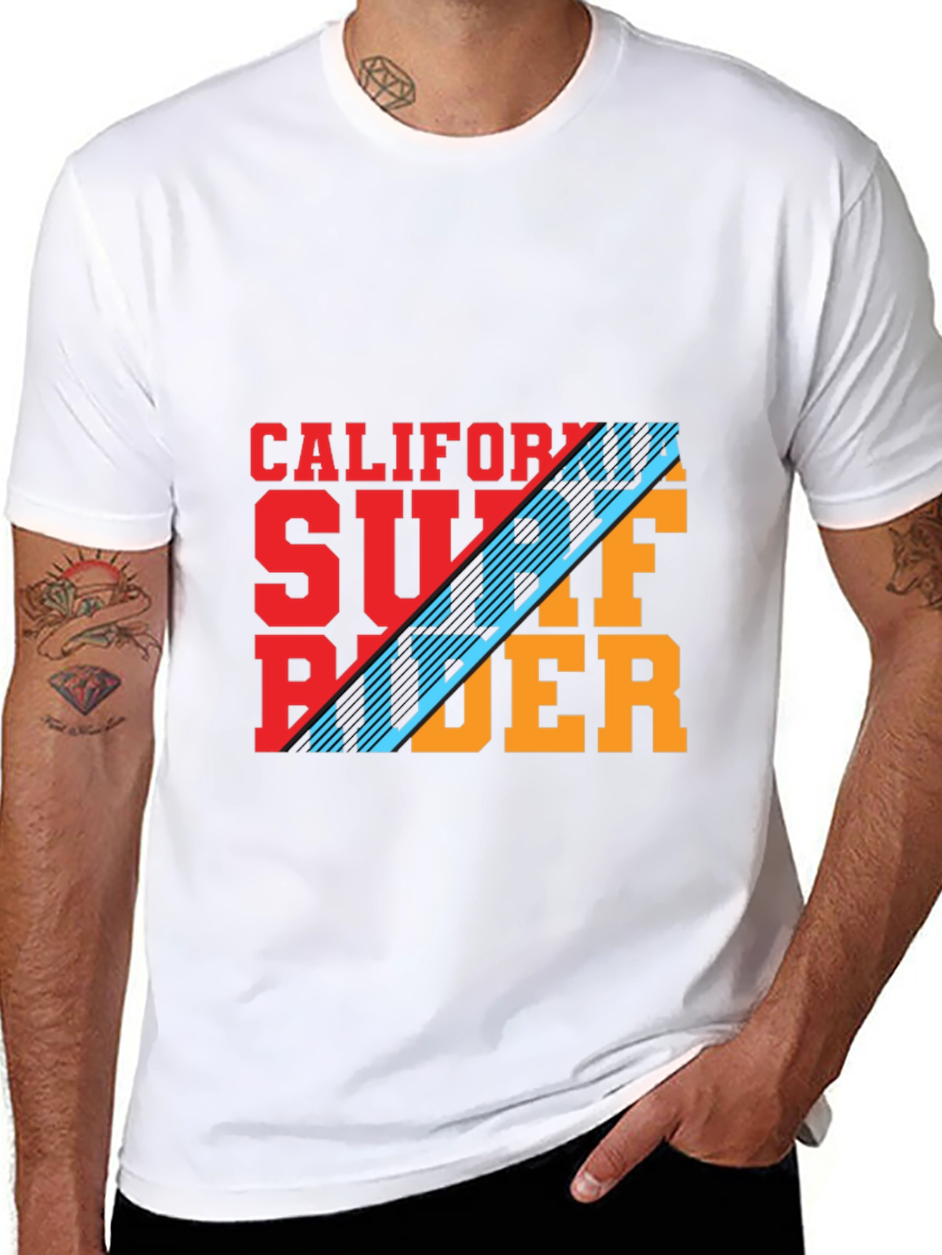 California Surf Rider Graphic Tee - Trendy Casual Style