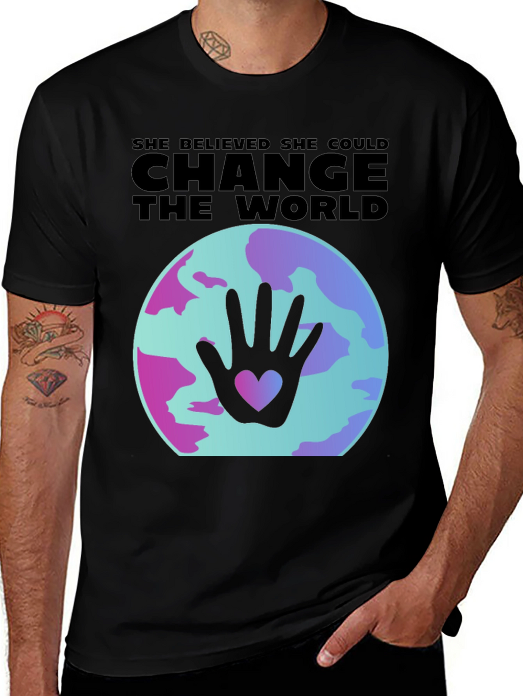 She Believed Change Could World Graphic Tee