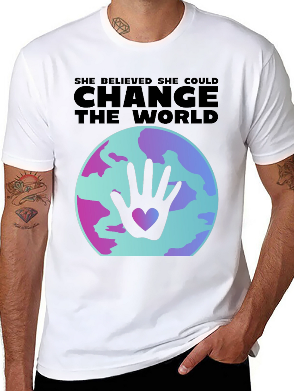 She Believed Change Could World Graphic Tee