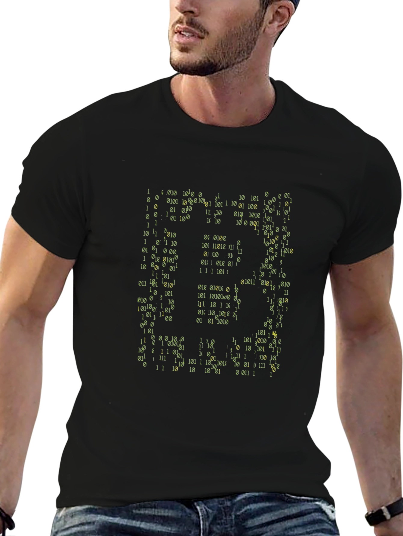 Binary Code Graphic T-Shirt - Geek Style
