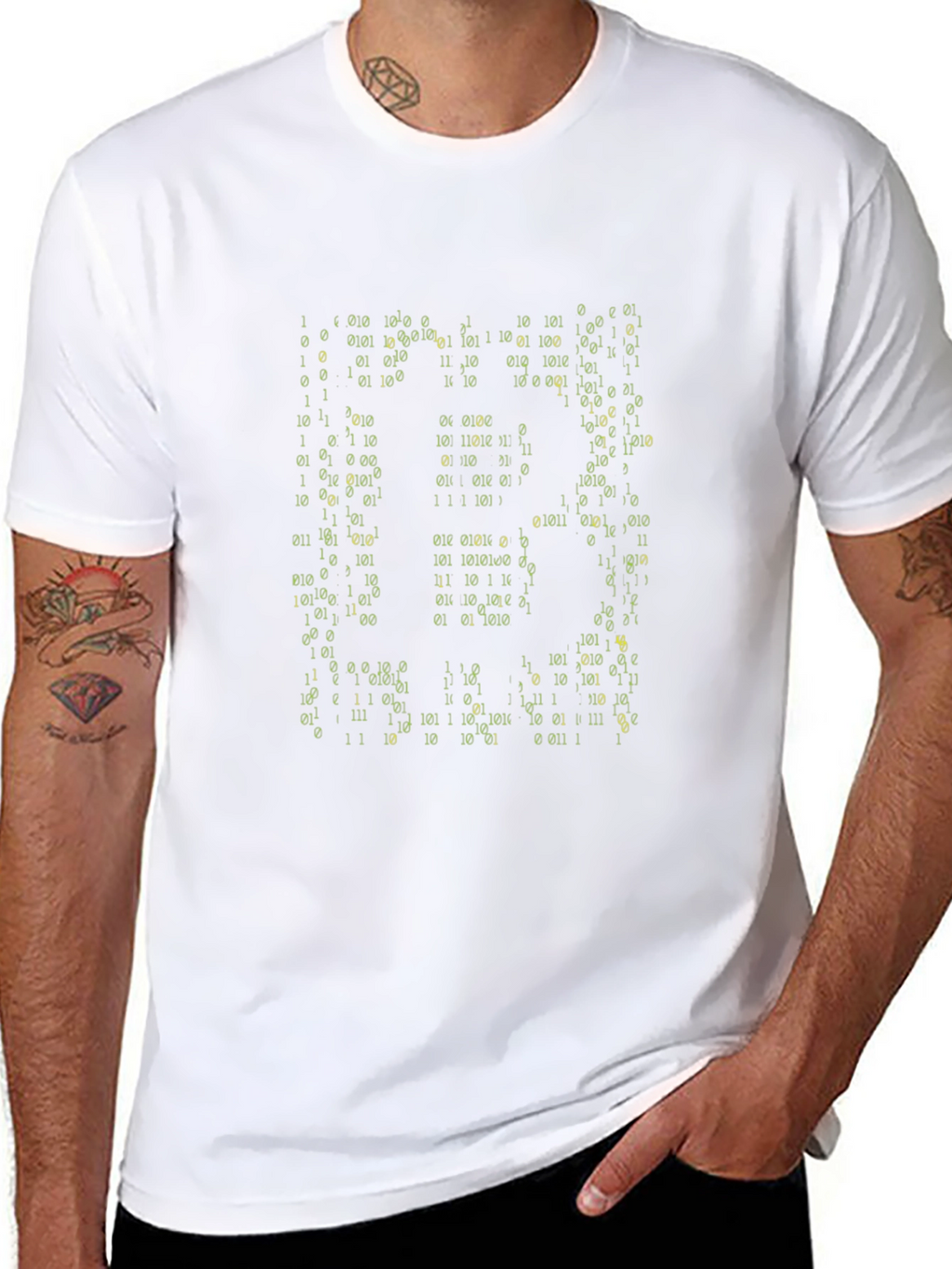 Binary Code Graphic T-Shirt - Geek Style