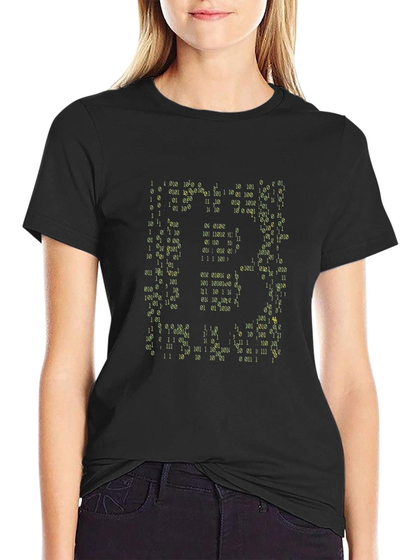 Binary Code Graphic T-Shirt - Geek Style