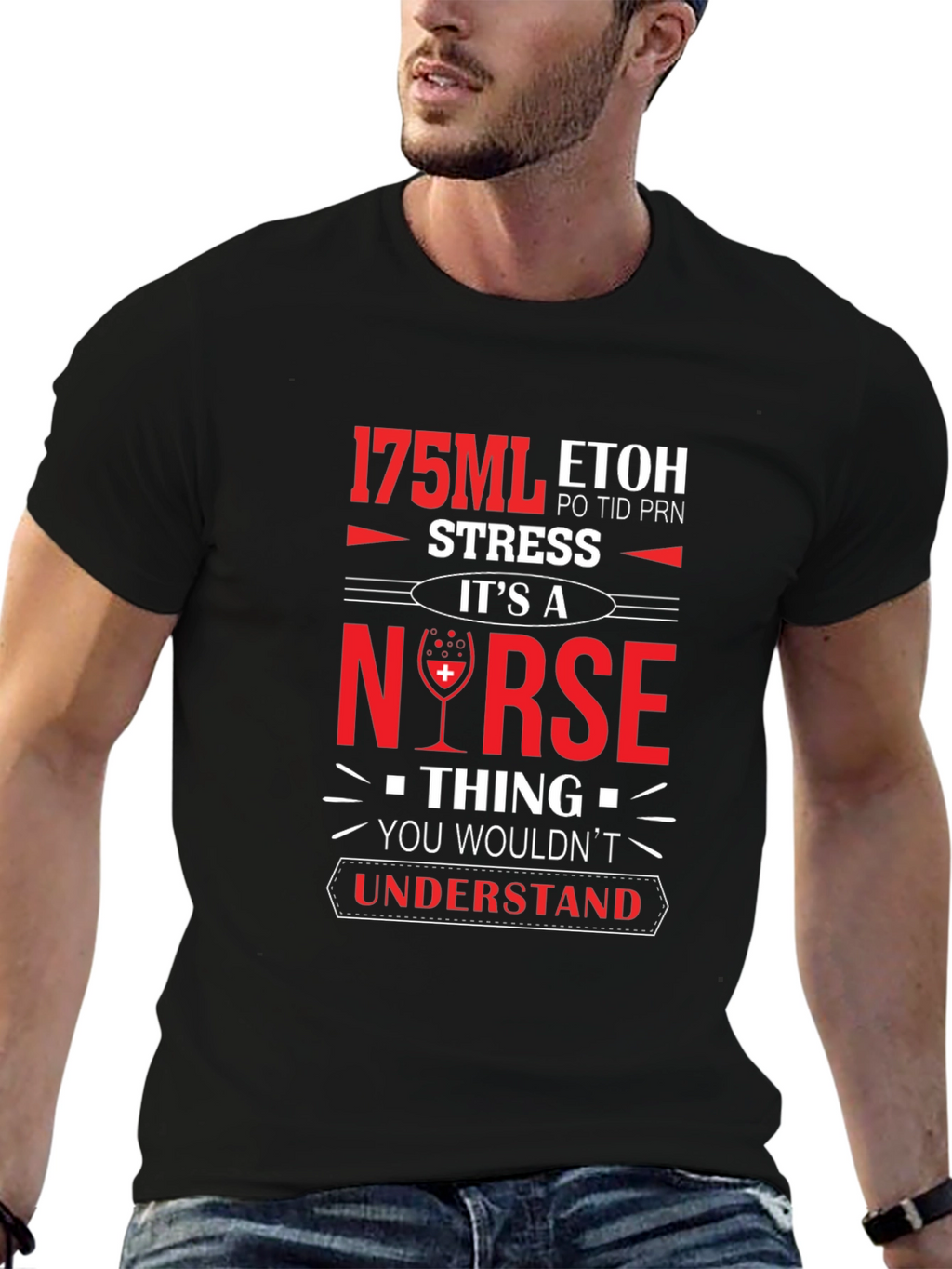 Nurse 175ML ETOH Novelty Graphic T-Shirt