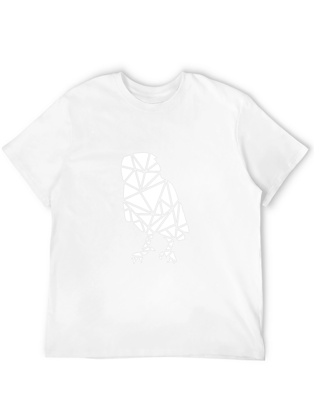 Geometric Owl Graphic Tee - Stylish Black Cotton Shirt