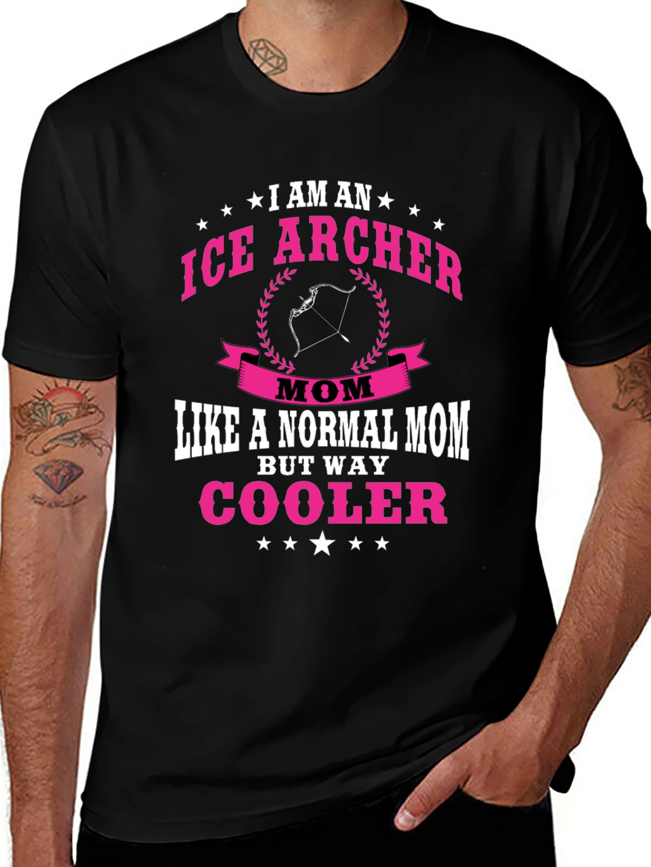 Ice Archer Mom Novelty Graphic T-Shirt