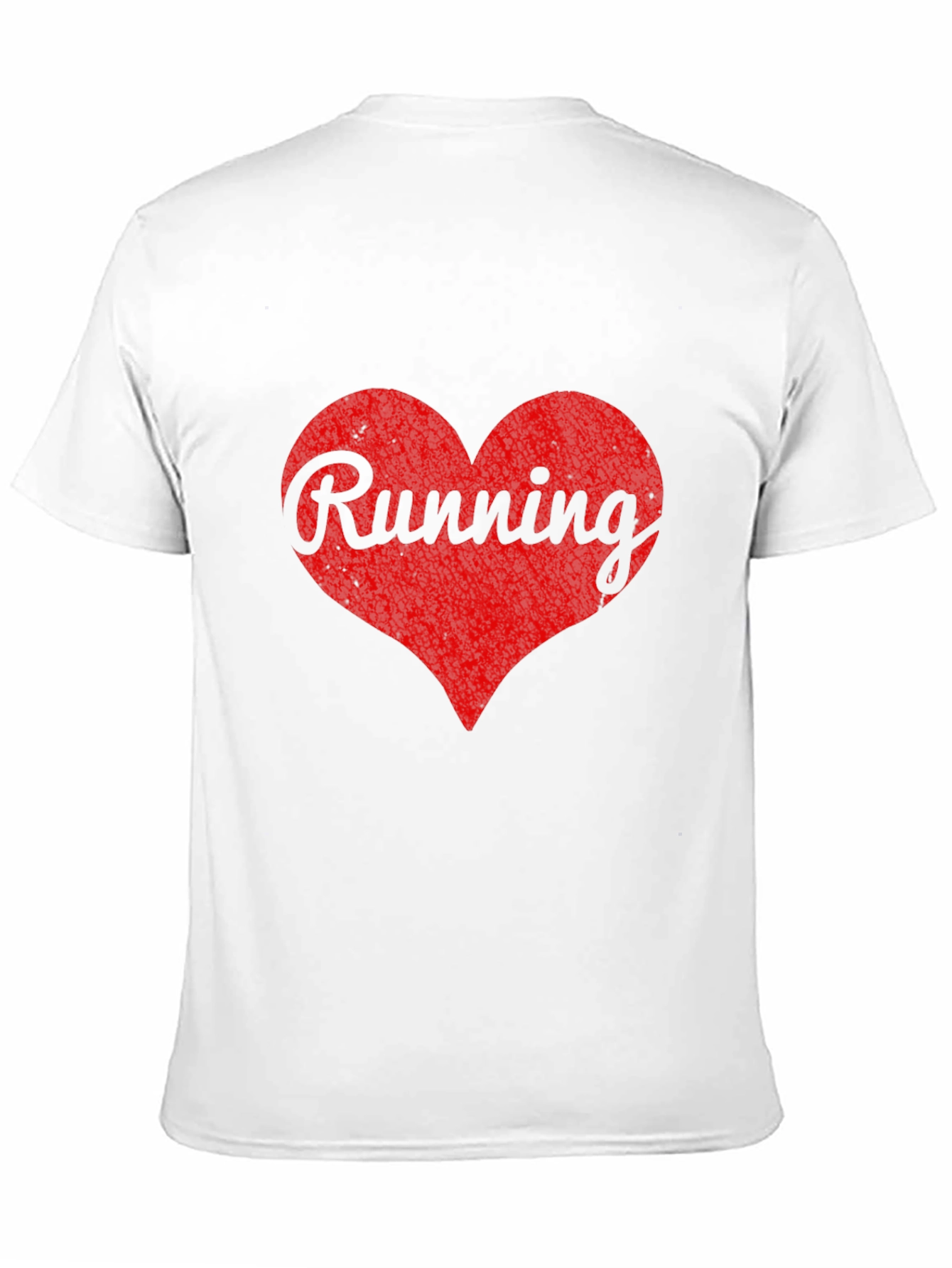 Running Heart Graphic Black T-Shirt