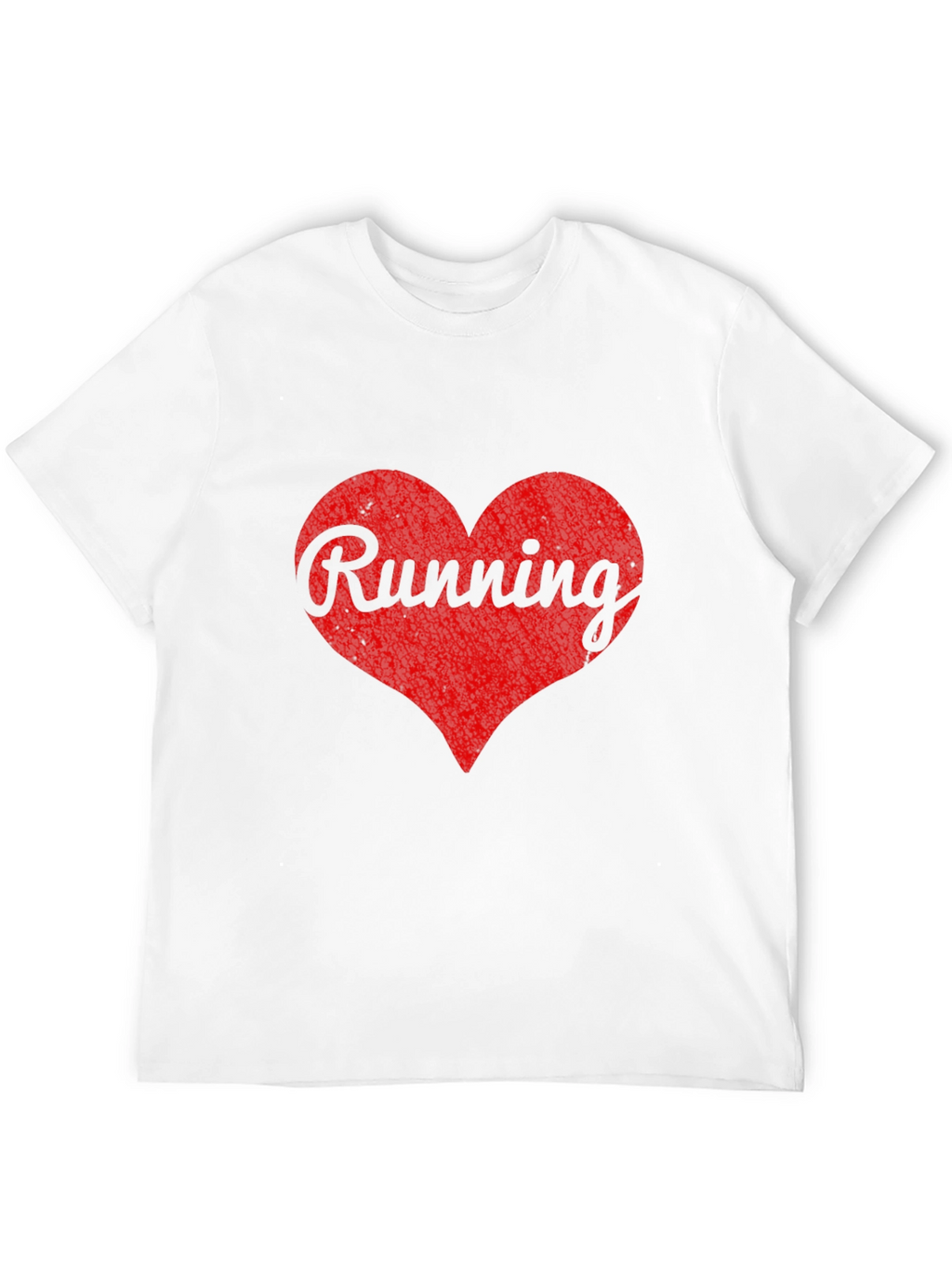 Running Heart Graphic Black T-Shirt