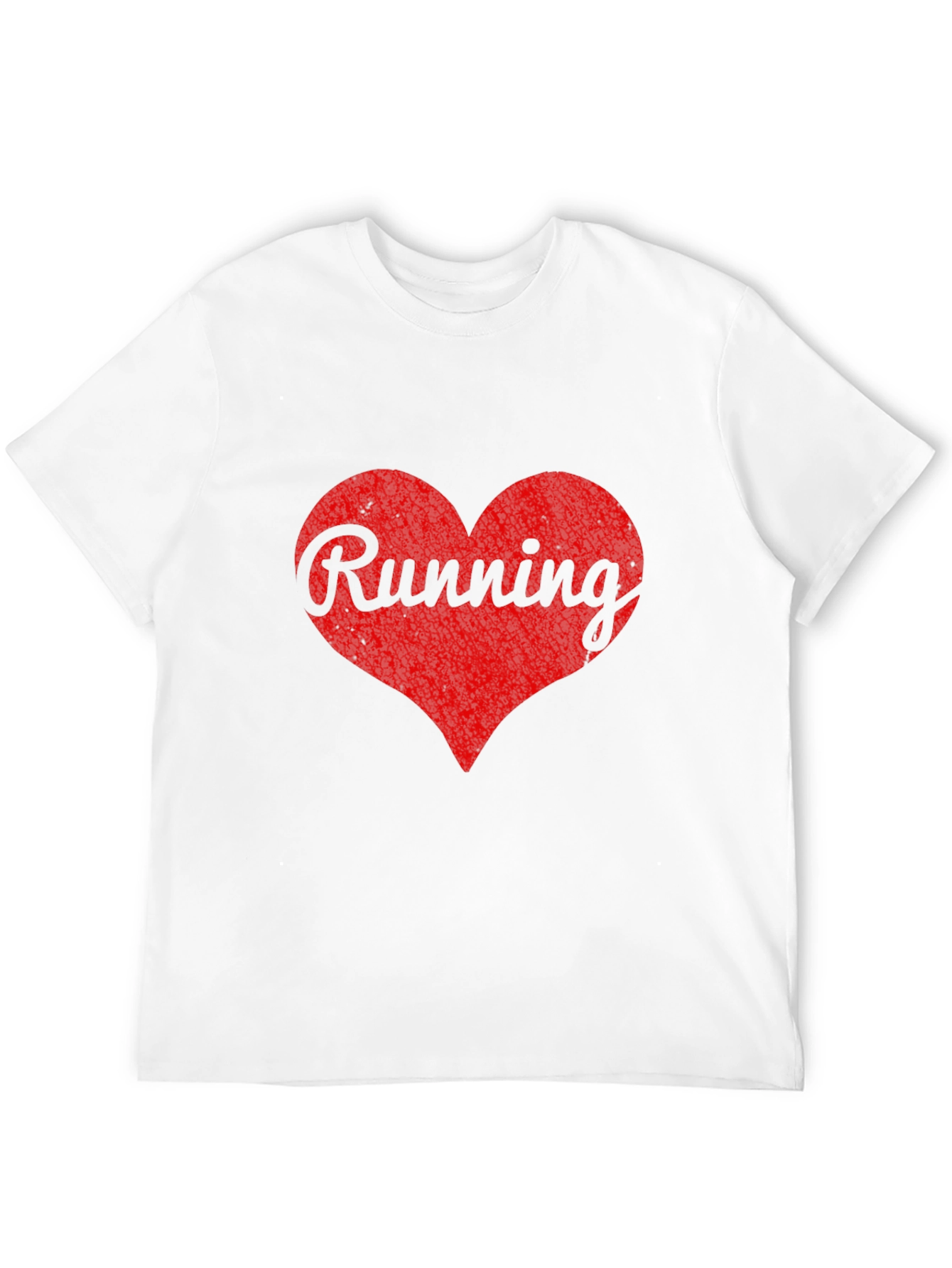 Running Heart Graphic Black T-Shirt