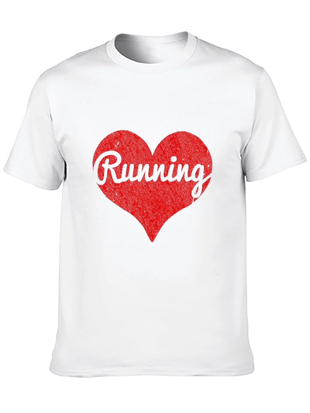 Running Heart Graphic Black T-Shirt