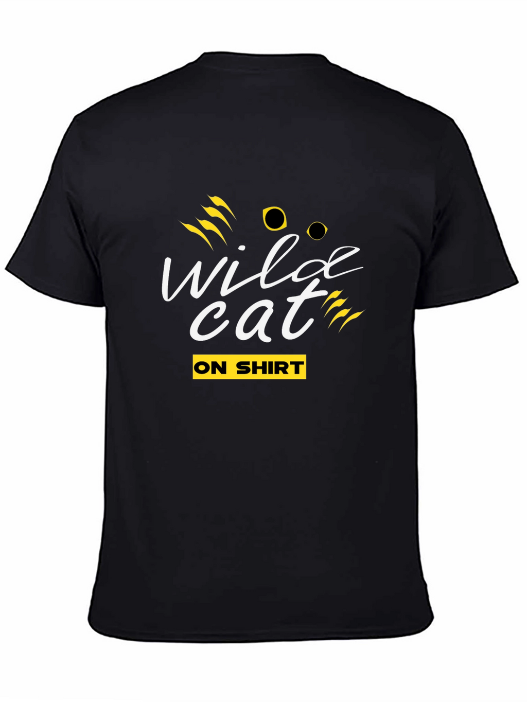 Wildcat Graphic Tee - Black Crew Neck T-Shirt