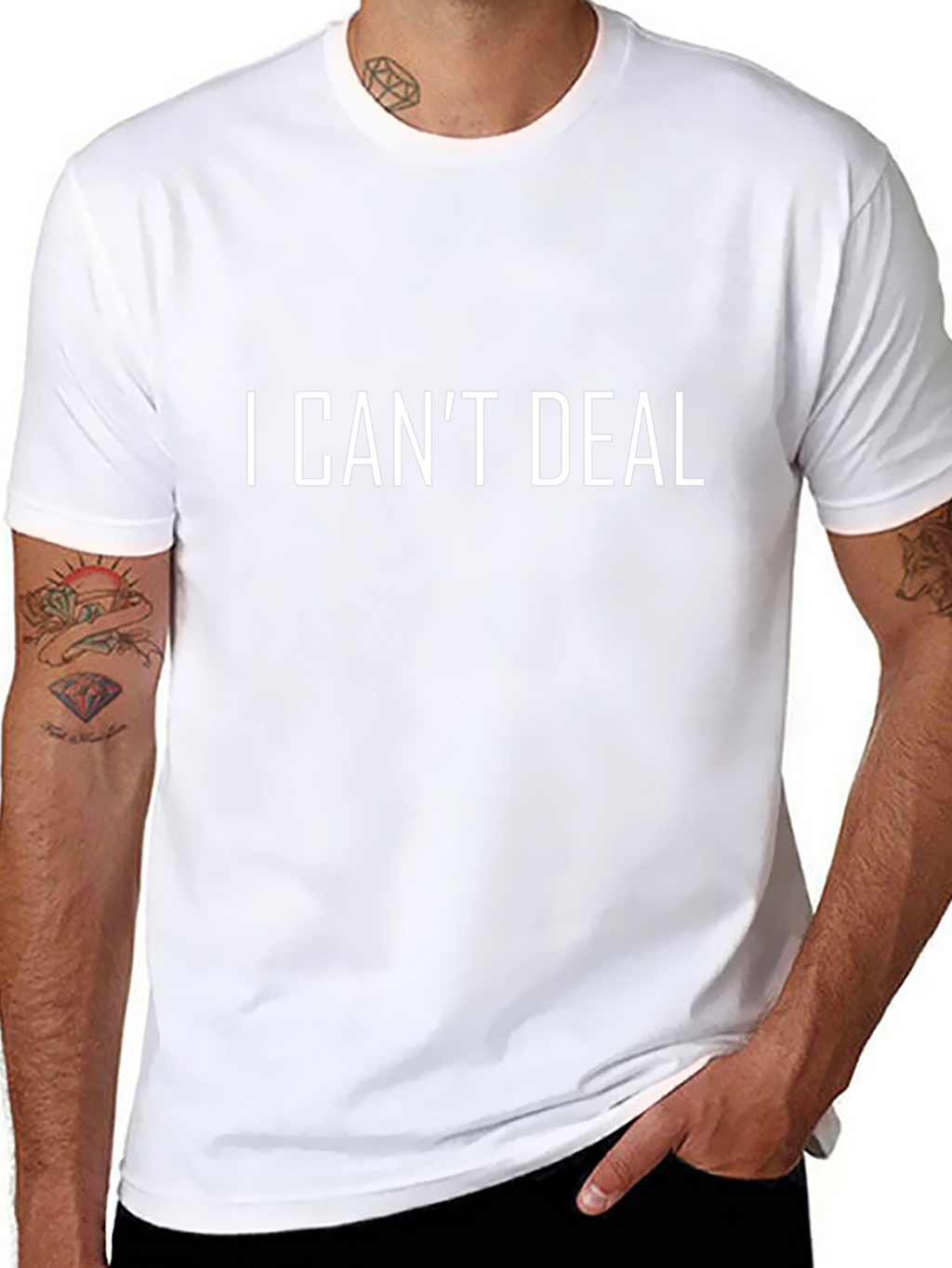 I Cant Deal Graphic Tee - Mens Black T-Shirt