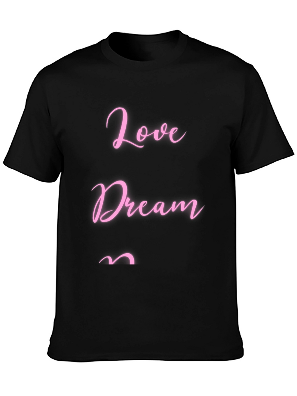 Love Dream T-Shirt - Stylish Black Tee