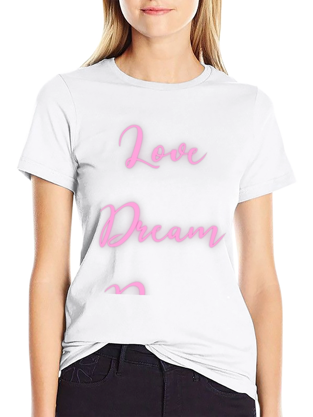 Love Dream T-Shirt - Stylish Black Tee