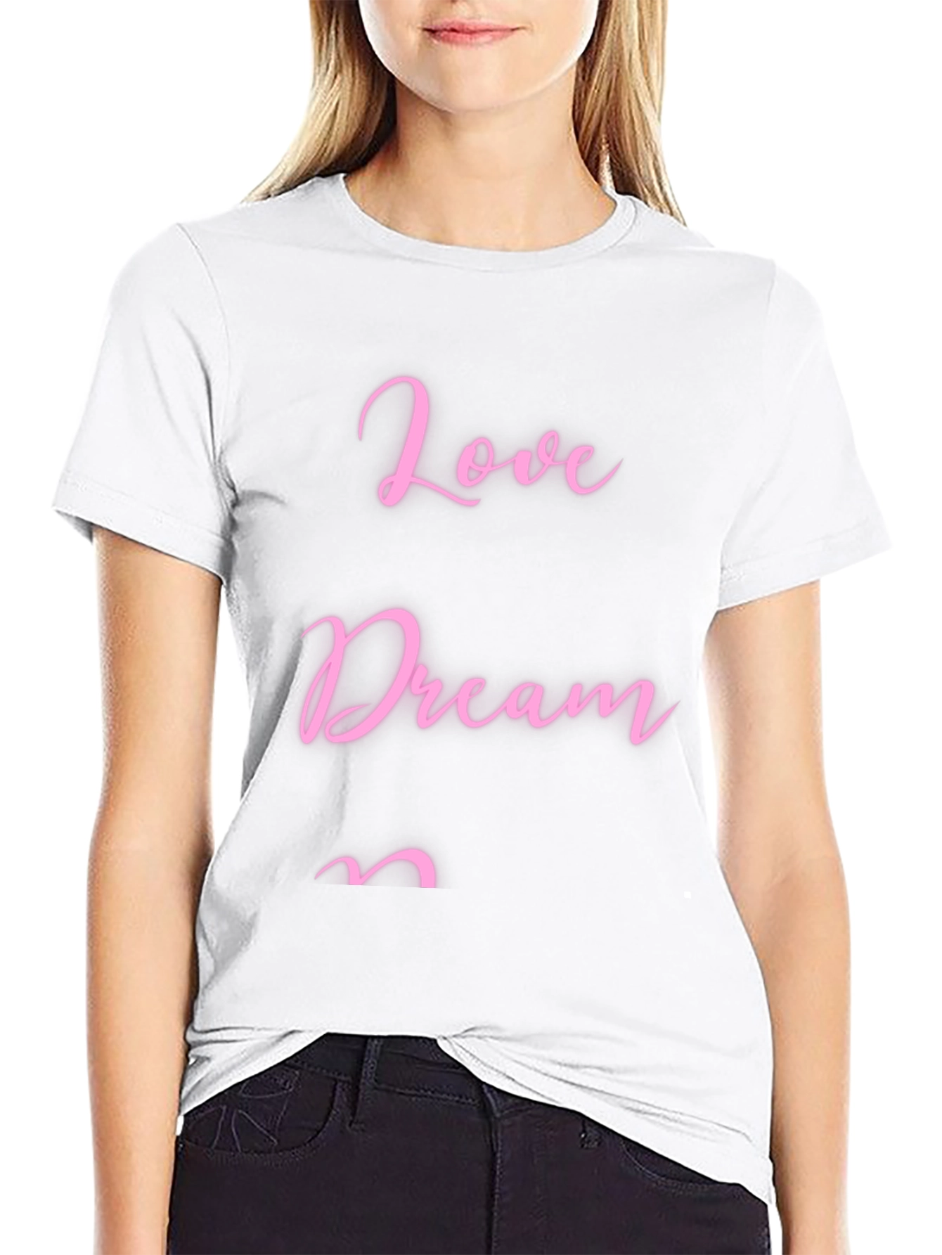 Love Dream T-Shirt - Stylish Black Tee