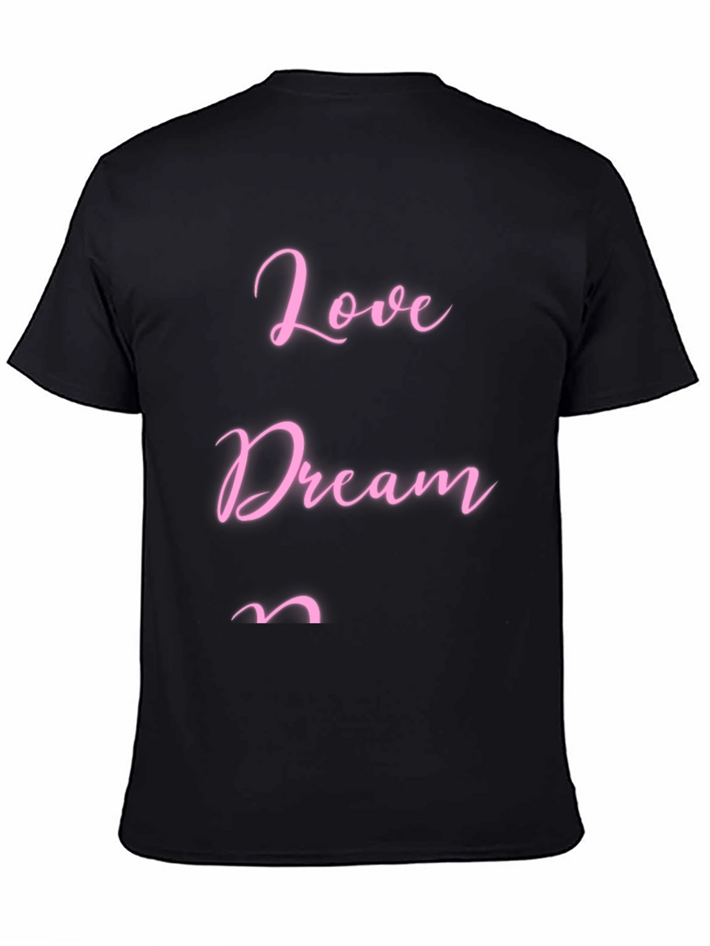 Love Dream T-Shirt - Stylish Black Tee