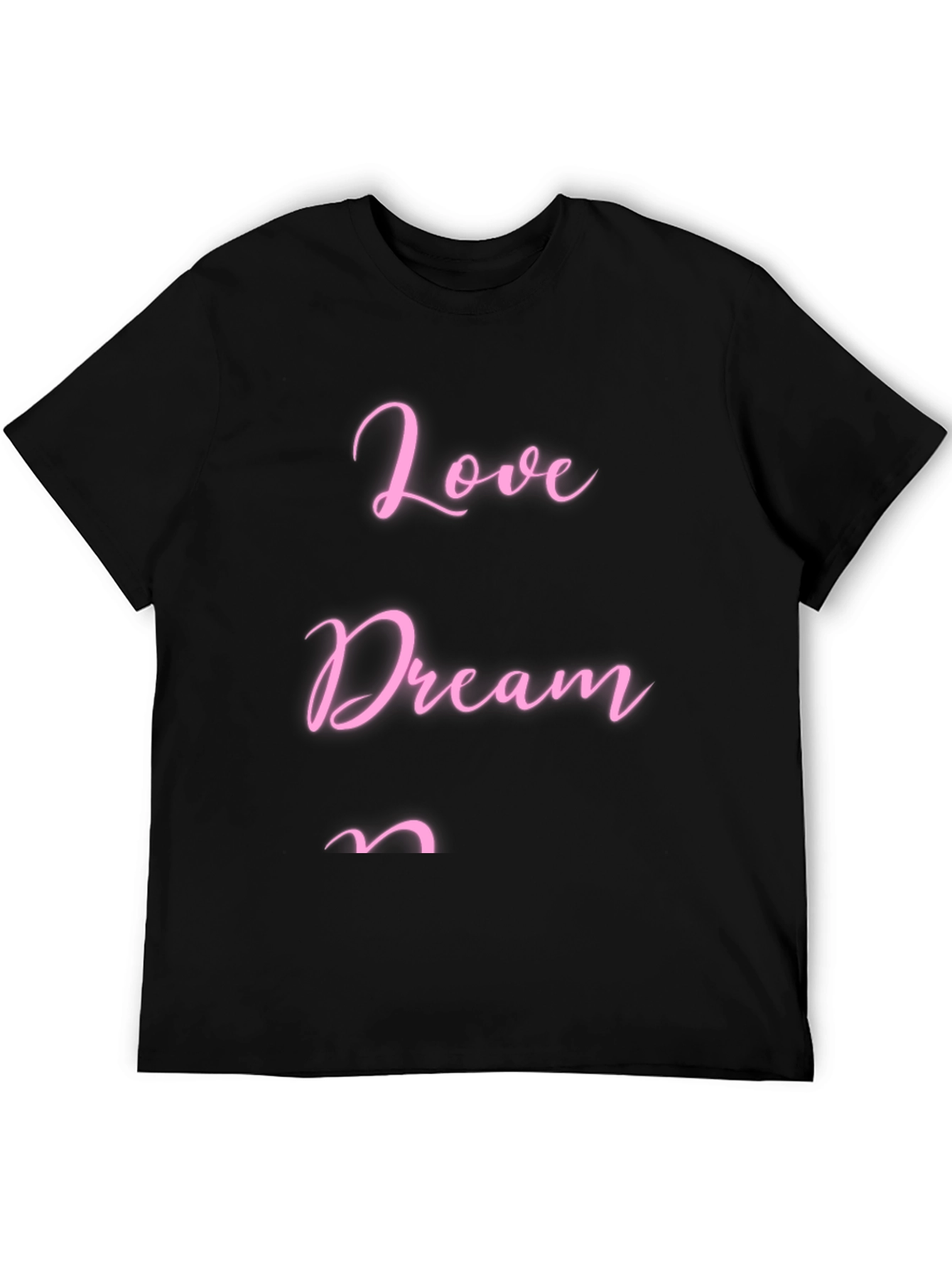 Love Dream T-Shirt - Stylish Black Tee