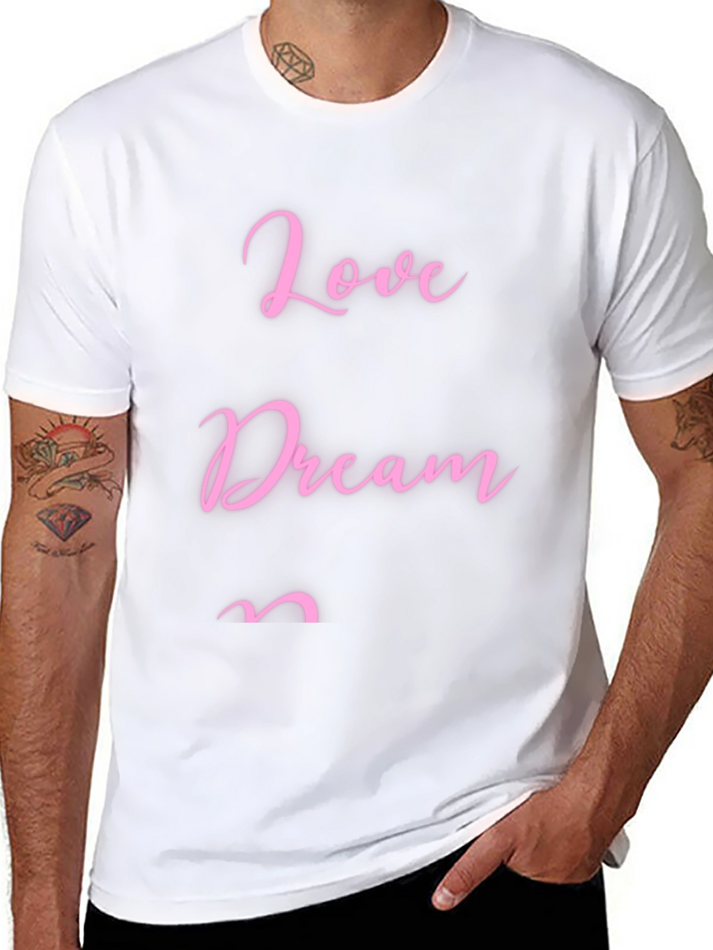 Love Dream T-Shirt - Stylish Black Tee