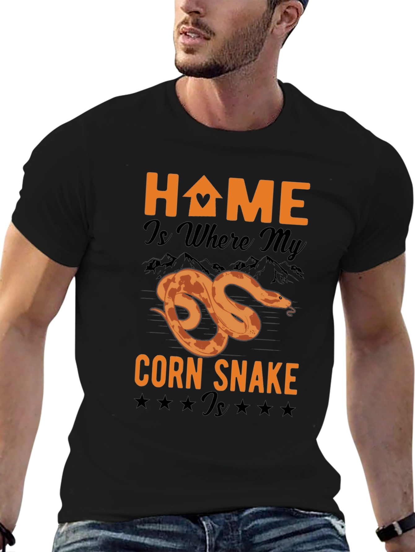 Corn Snake Home T-Shirt - Reptile Lover Tee