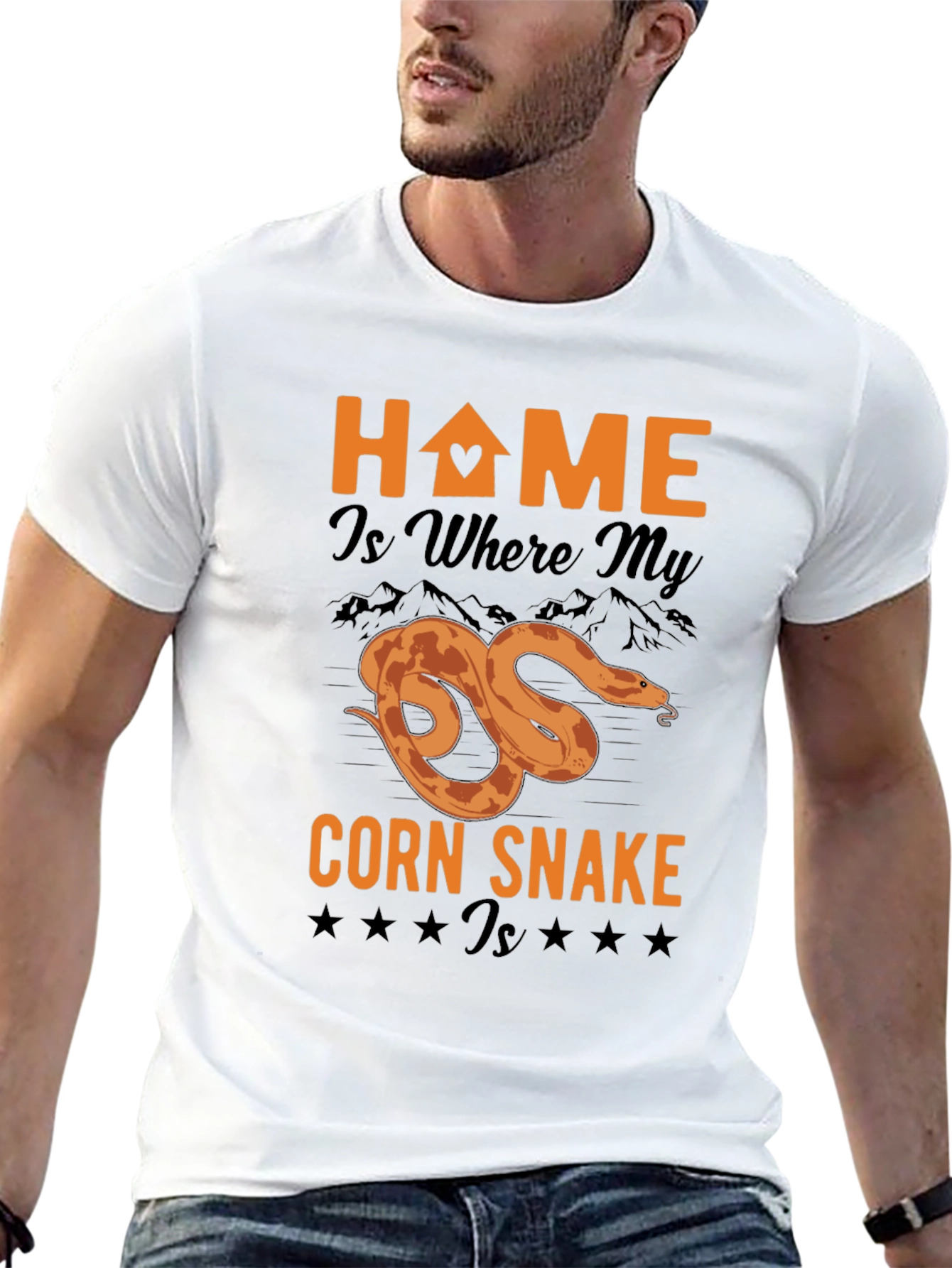 Corn Snake Home T-Shirt - Reptile Lover Tee