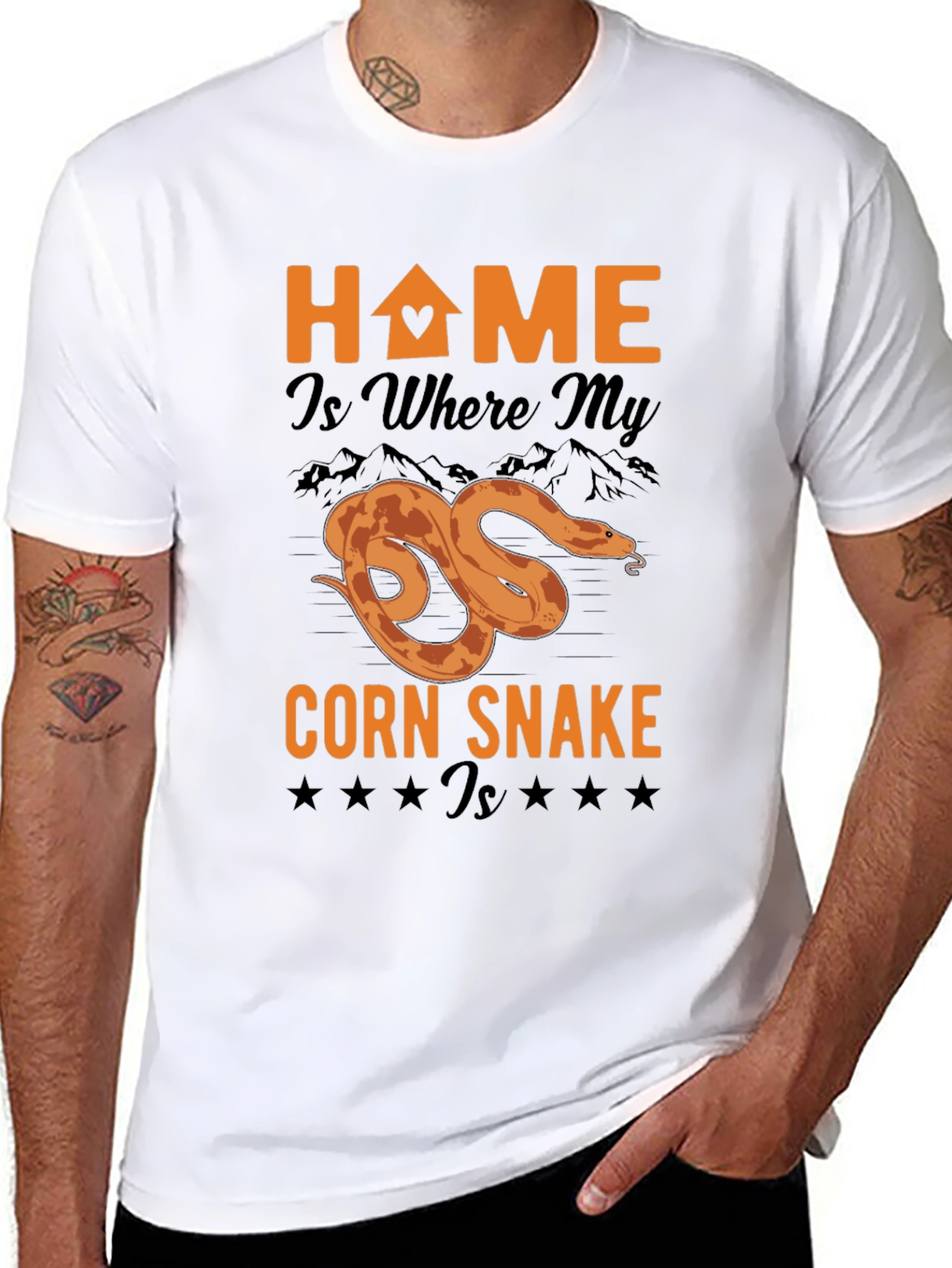 Corn Snake Home T-Shirt - Reptile Lover Tee