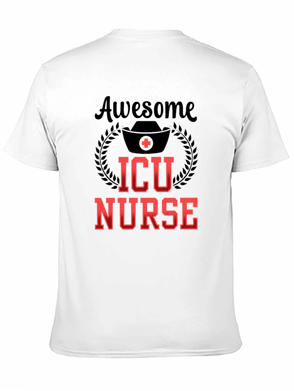 Awesome ICU Nurse Graphic Tee - Black