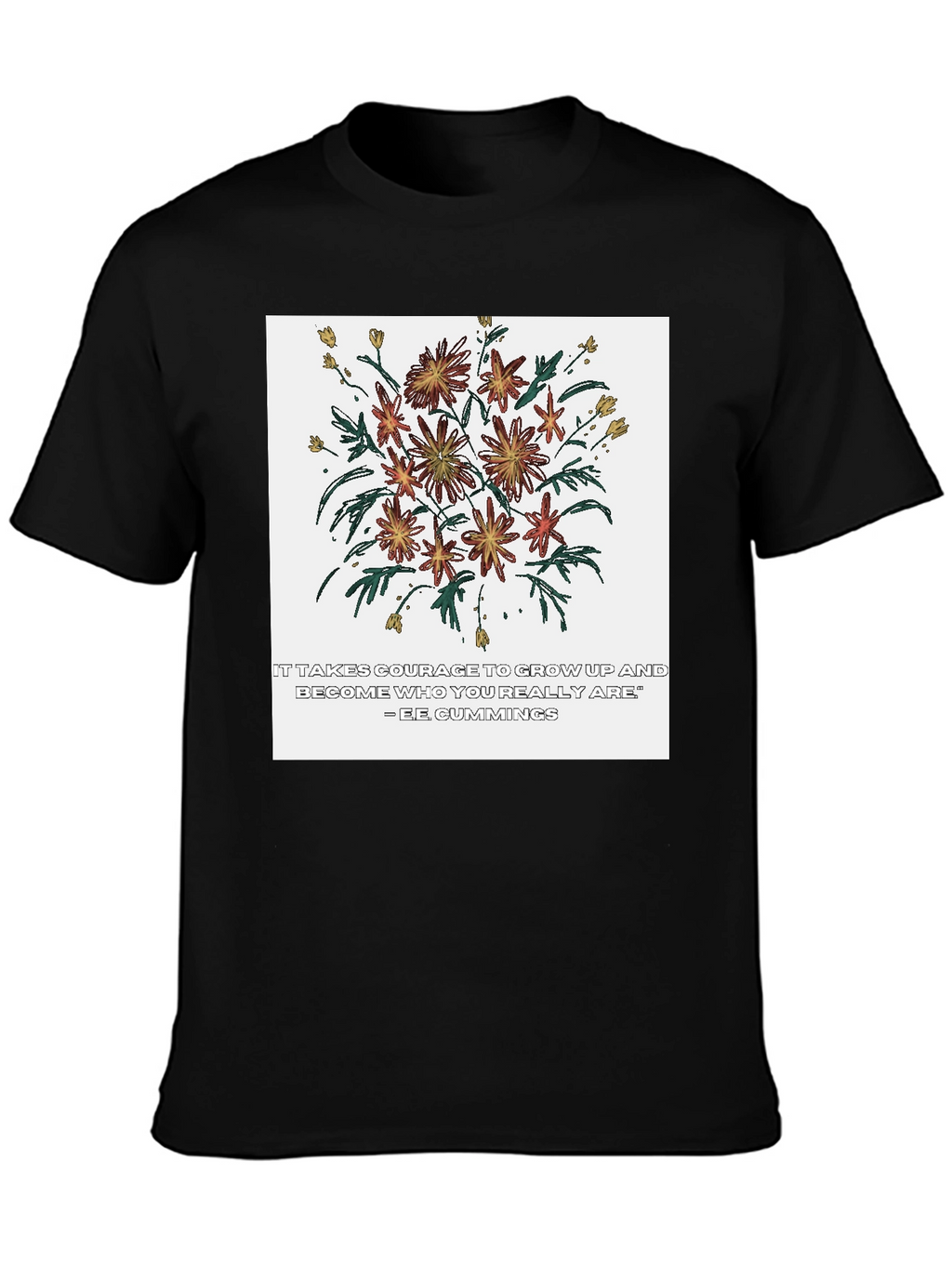 Courage Flower Graphic Tee