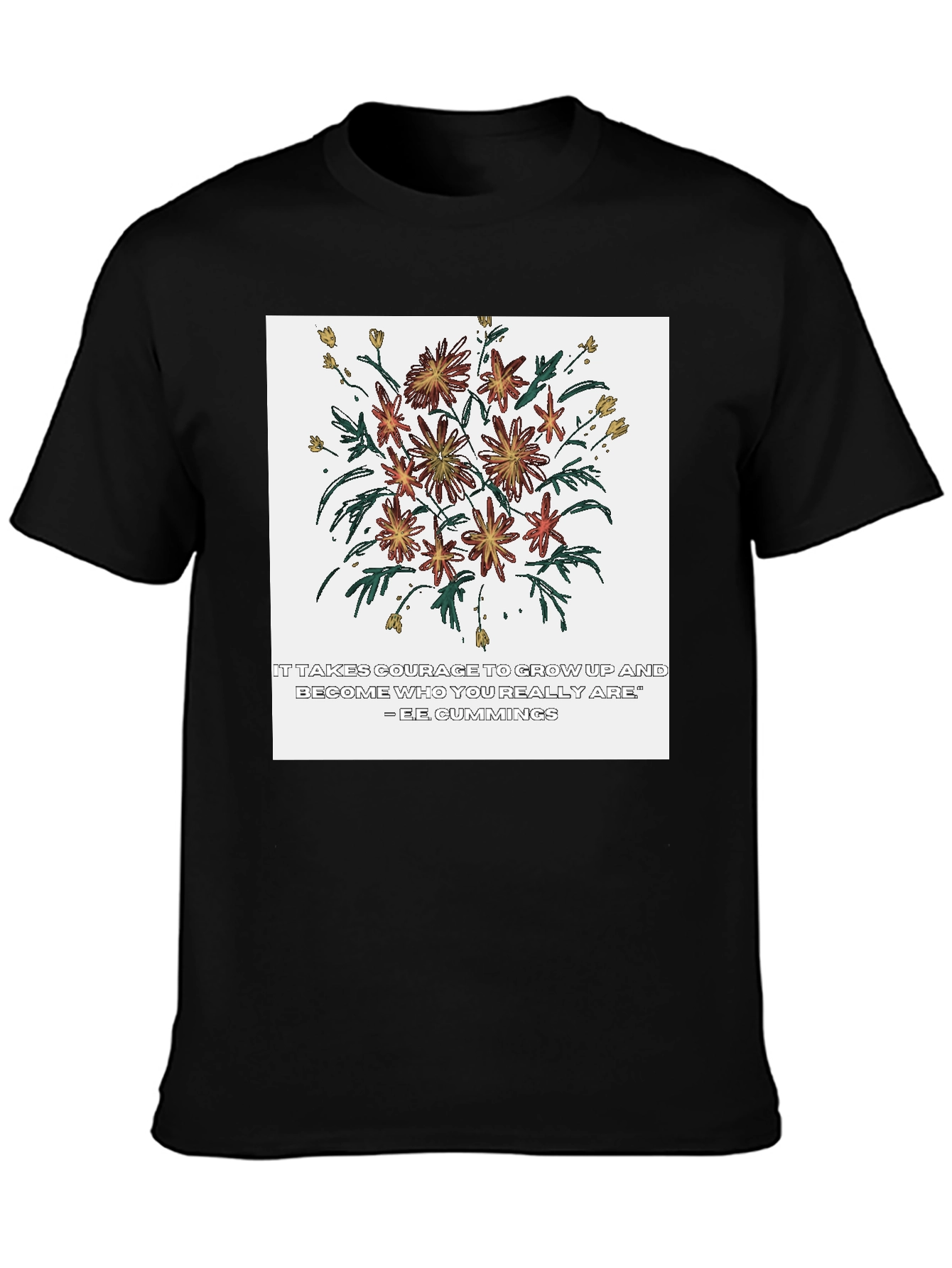 Courage Flower Graphic Tee