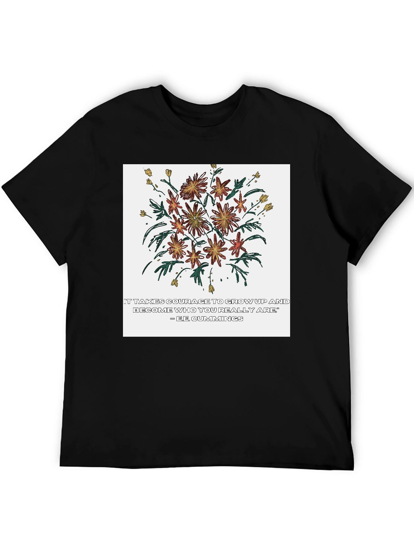 Courage Flower Graphic Tee