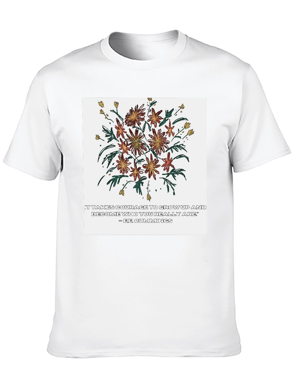 Courage Flower Graphic Tee
