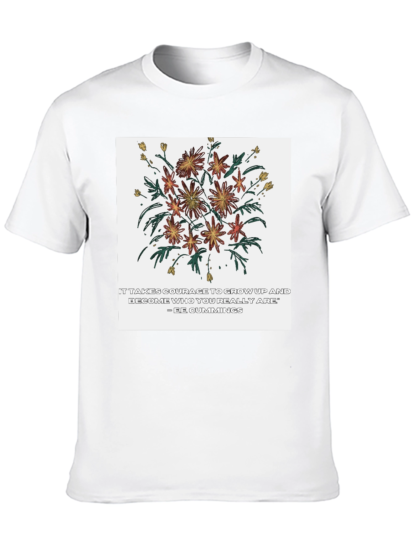 Courage Flower Graphic Tee