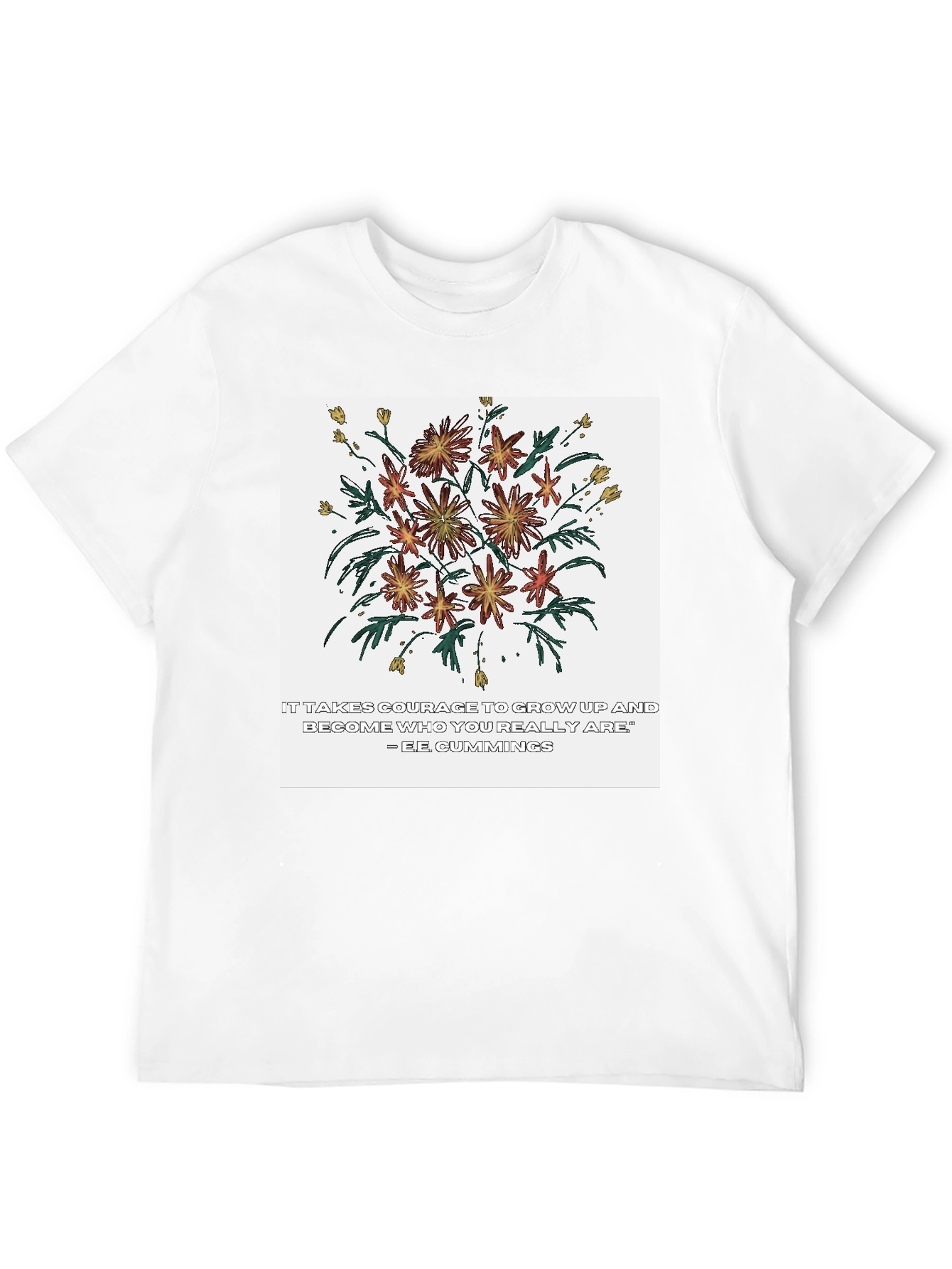 Courage Flower Graphic Tee