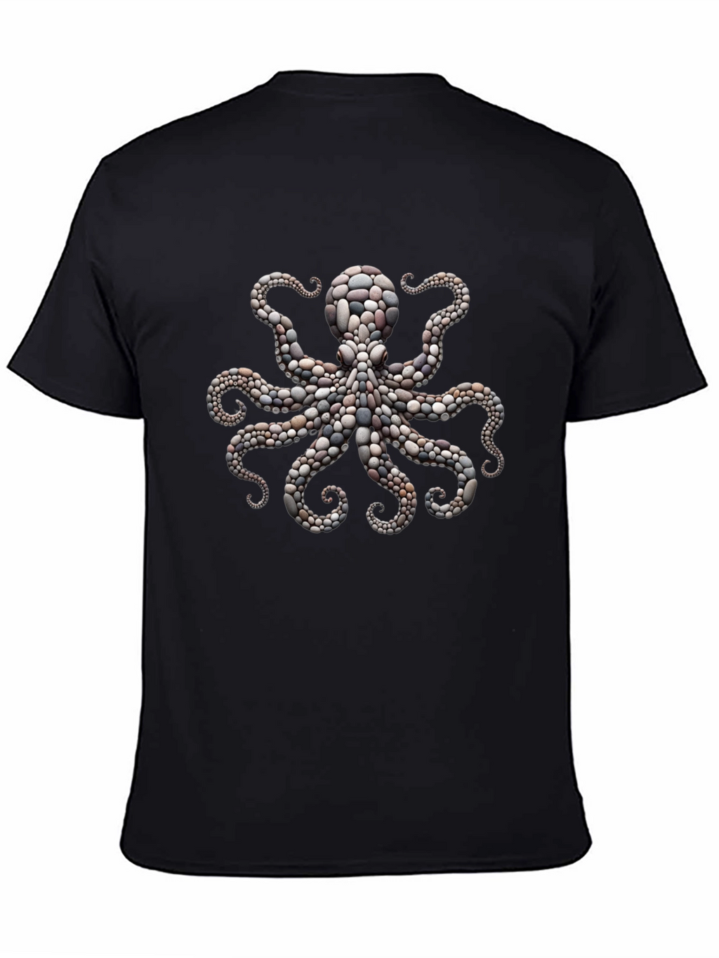 Octopus Stone Art Graphic Tee - Premium Comfort