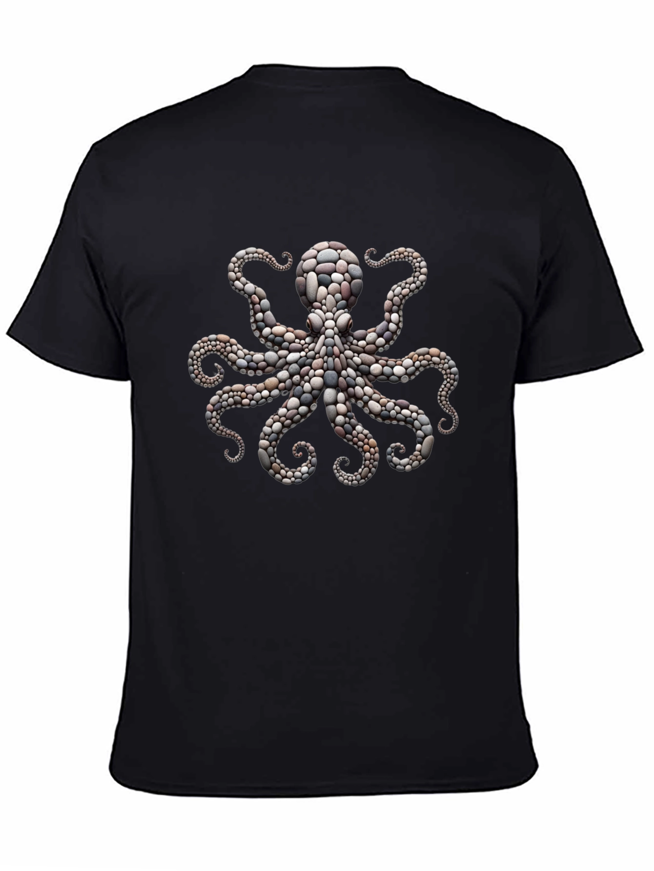 Octopus Stone Art Graphic Tee - Premium Comfort