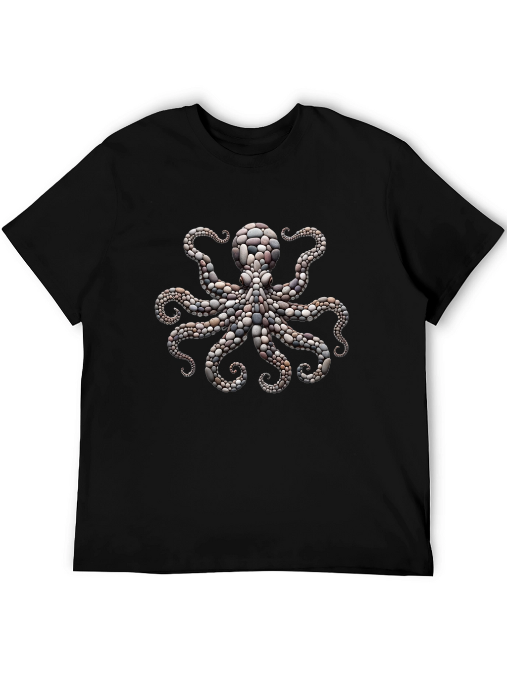 Octopus Stone Art Graphic Tee - Premium Comfort