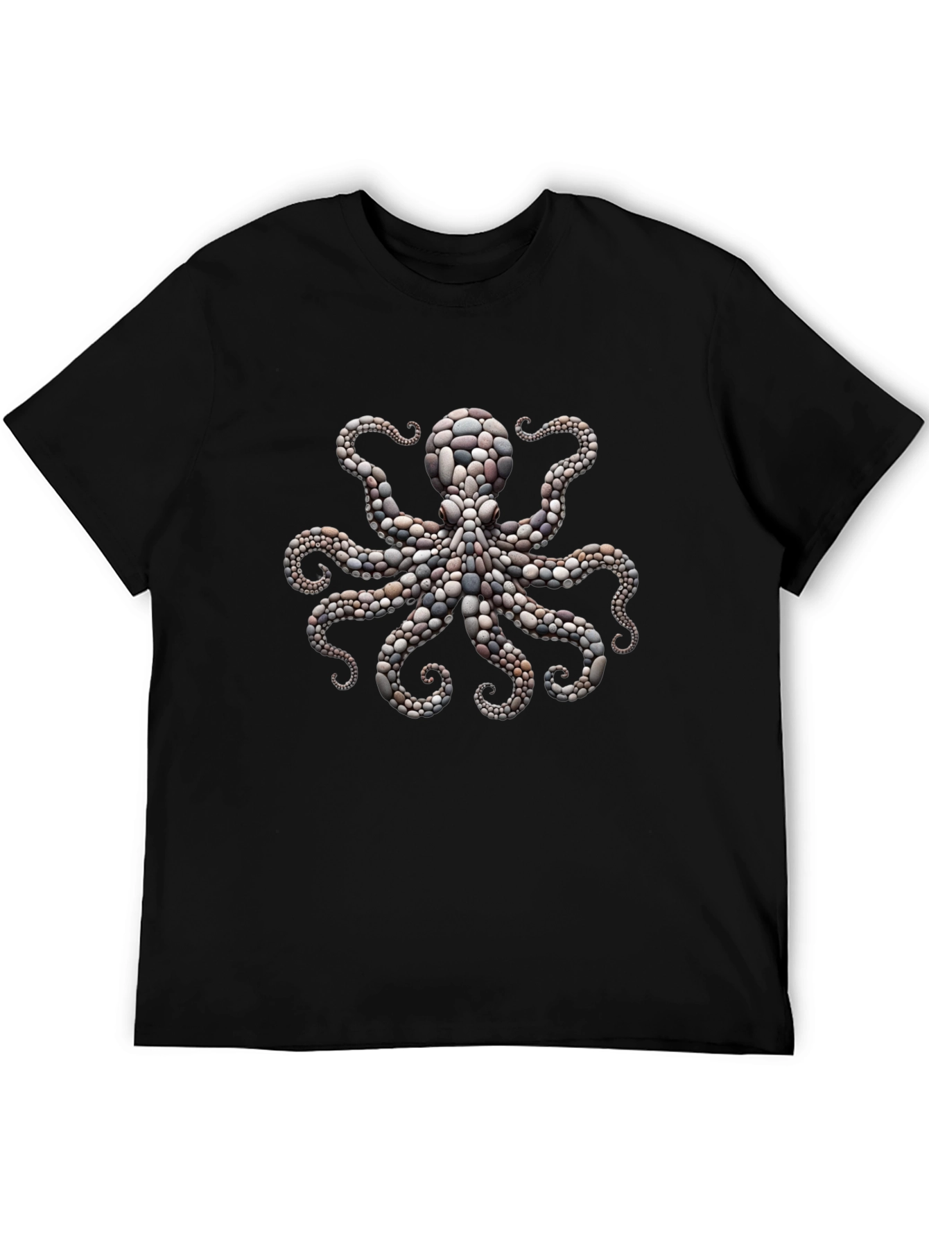 Octopus Stone Art Graphic Tee - Premium Comfort