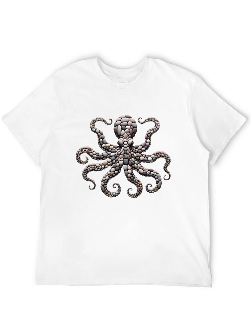 Octopus Stone Art Graphic Tee - Premium Comfort