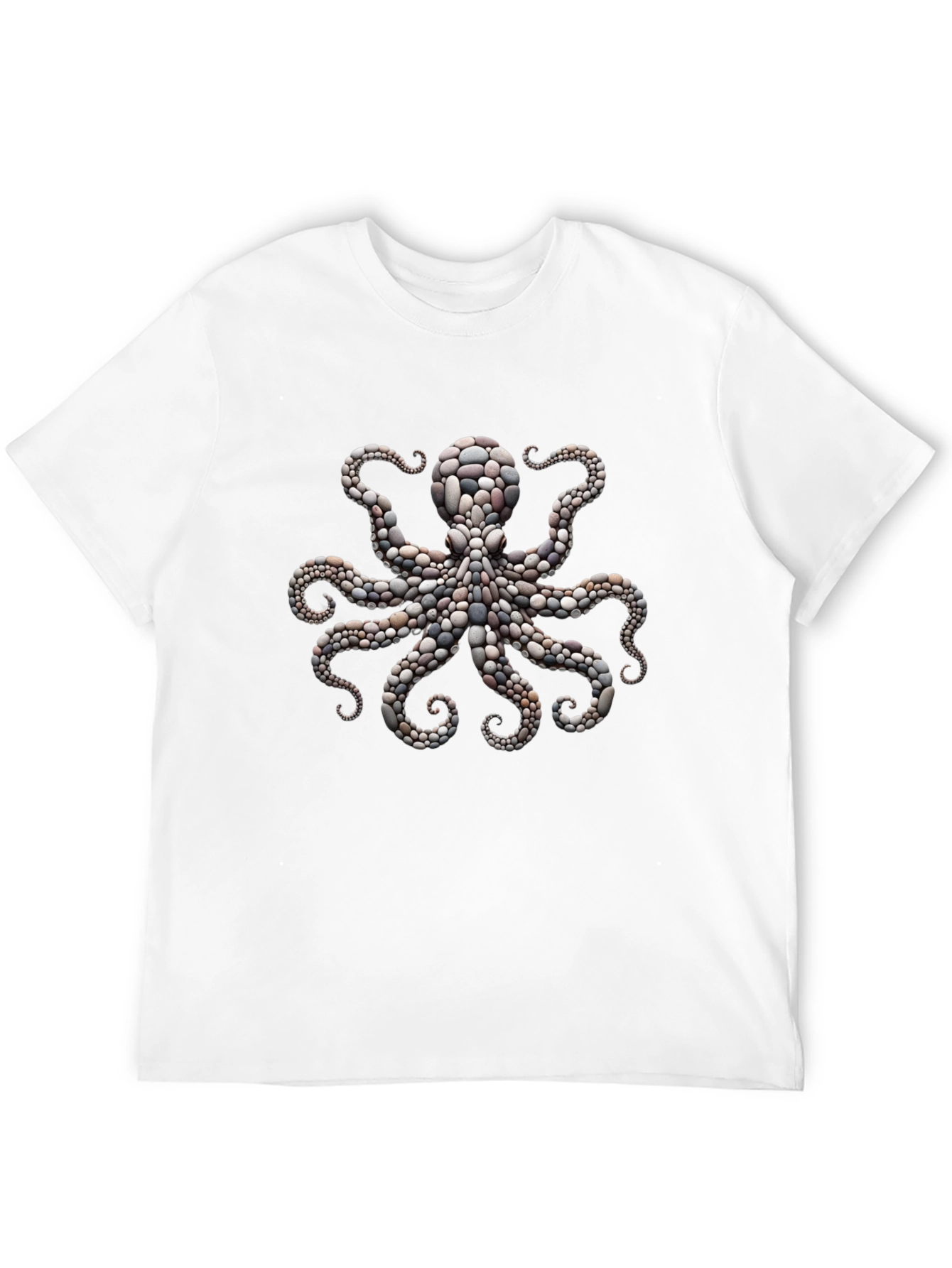 Octopus Stone Art Graphic Tee - Premium Comfort