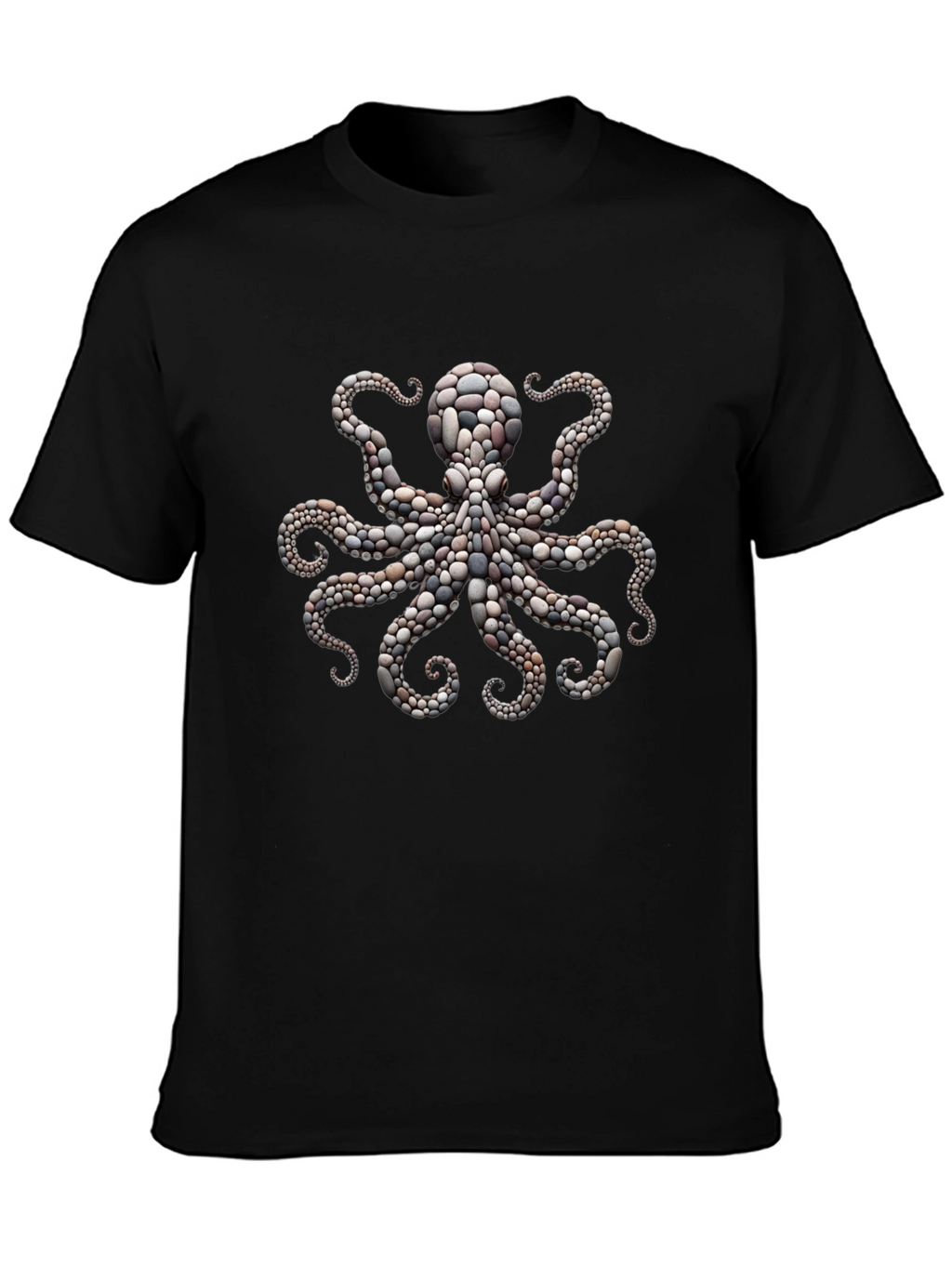 Octopus Stone Art Graphic Tee - Premium Comfort