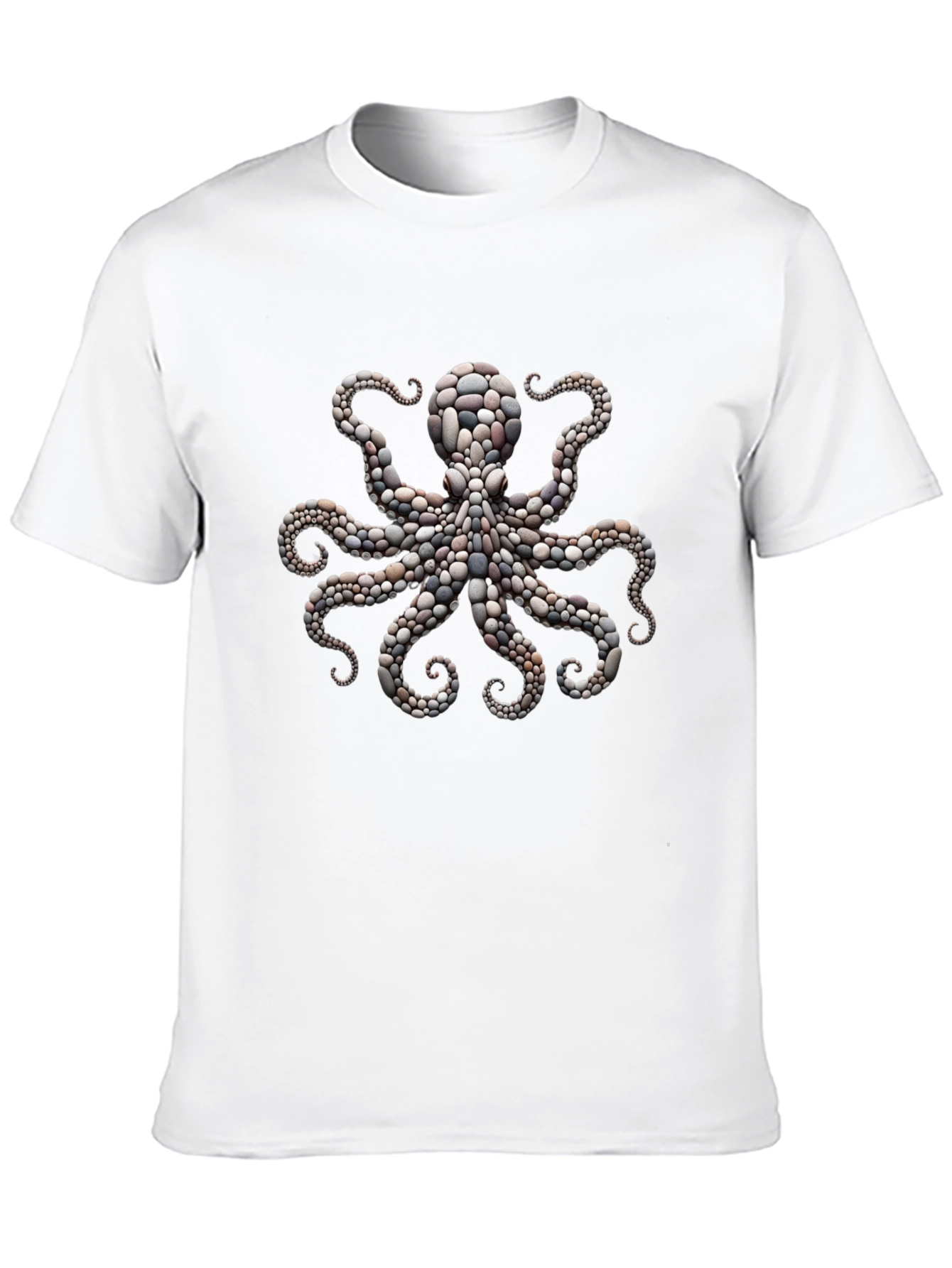 Octopus Stone Art Graphic Tee - Premium Comfort